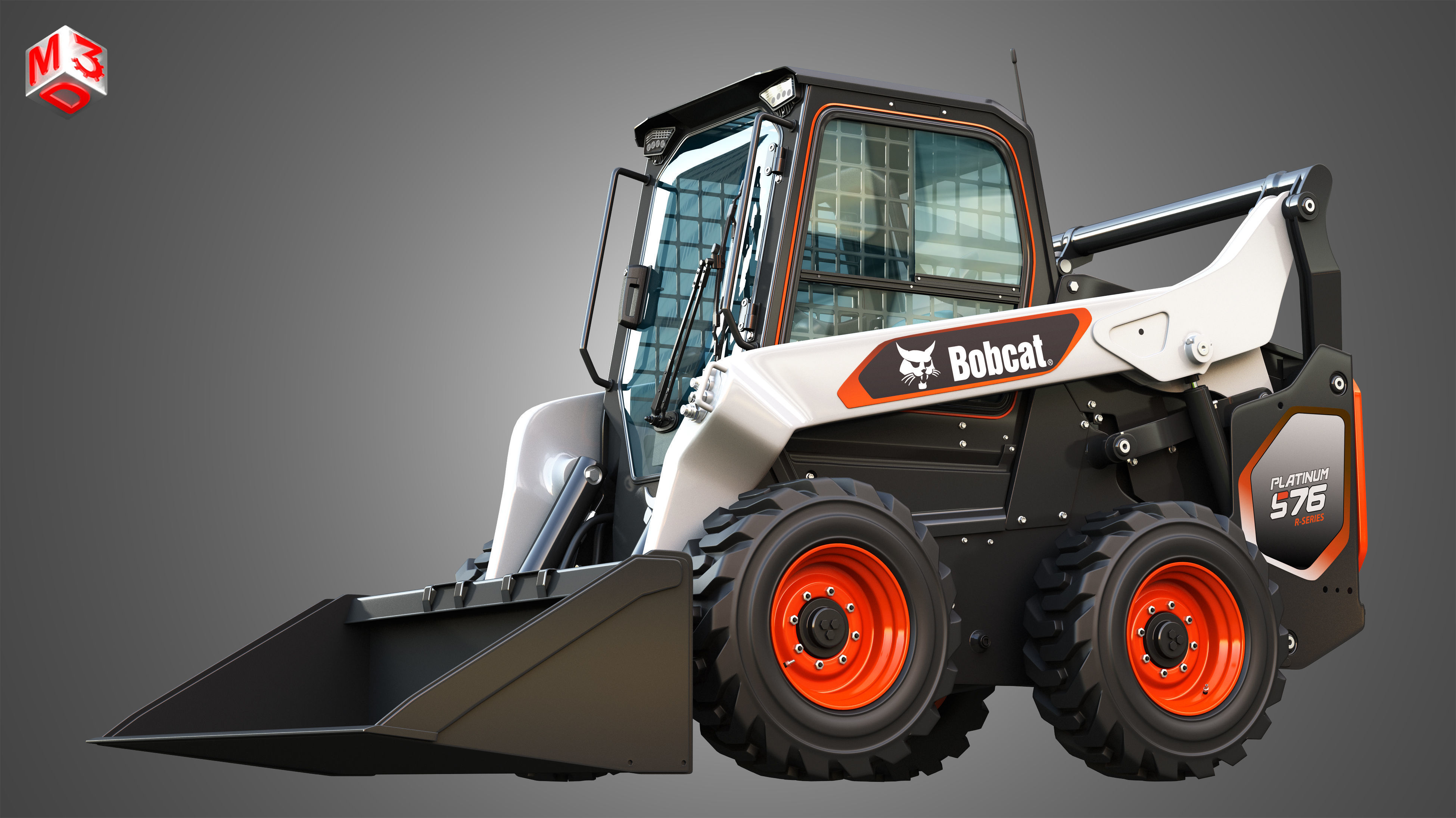 S76 Platinum Skid Steer Loader - Bucket 3D model_9