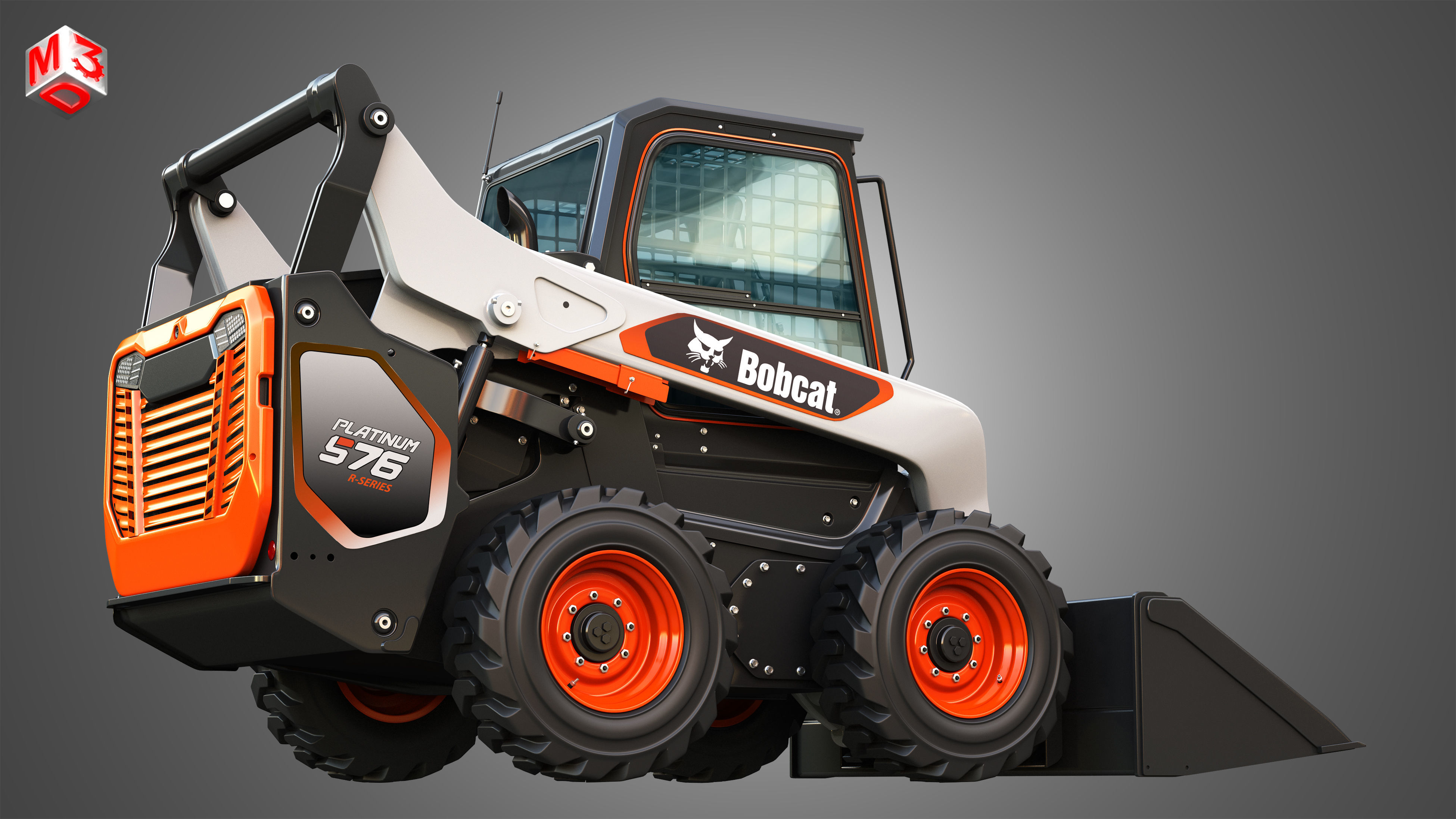 S76 Platinum Skid Steer Loader - Bucket 3D model_10