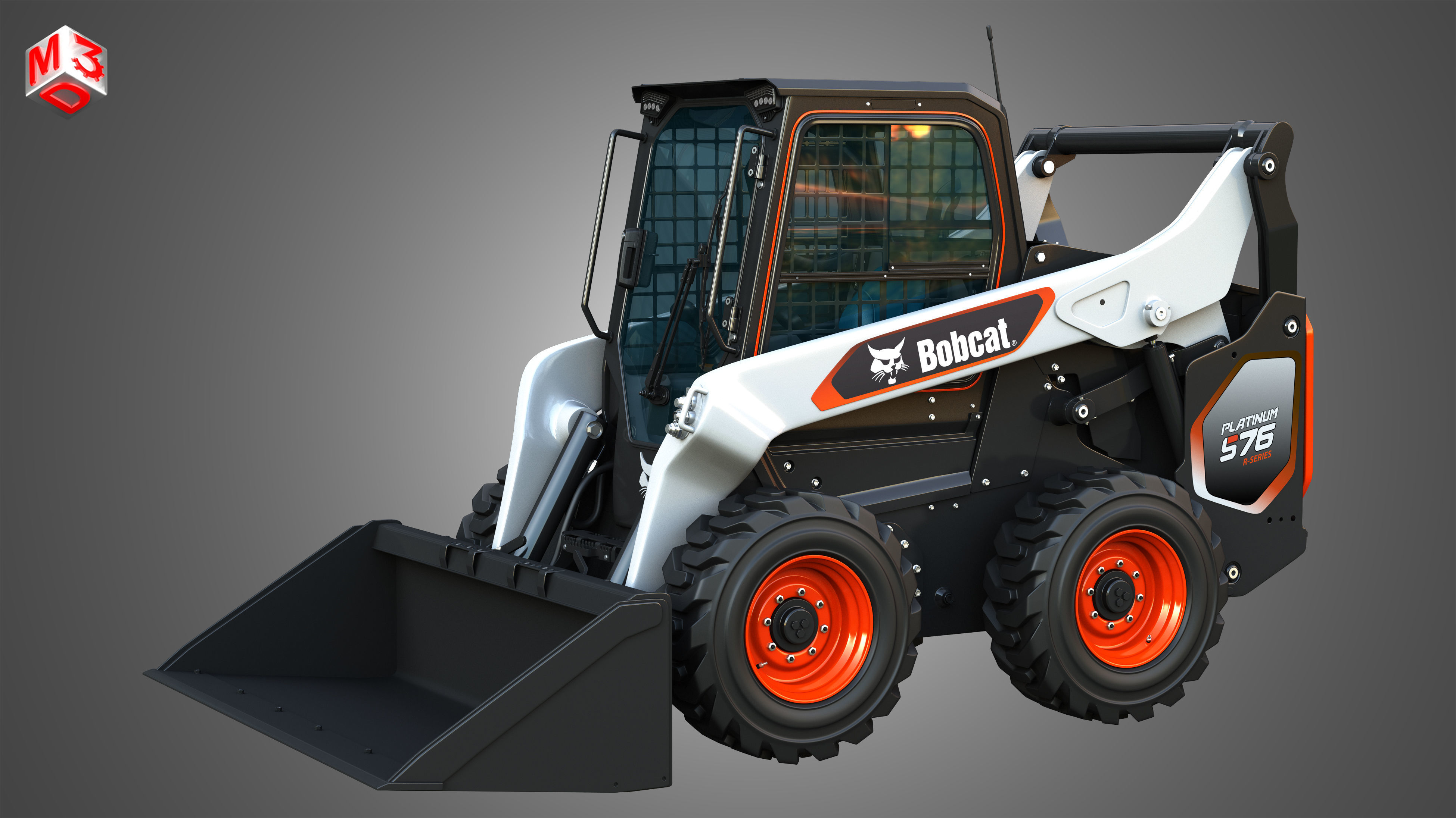 S76 Platinum Skid Steer Loader - Bucket 3D model_17