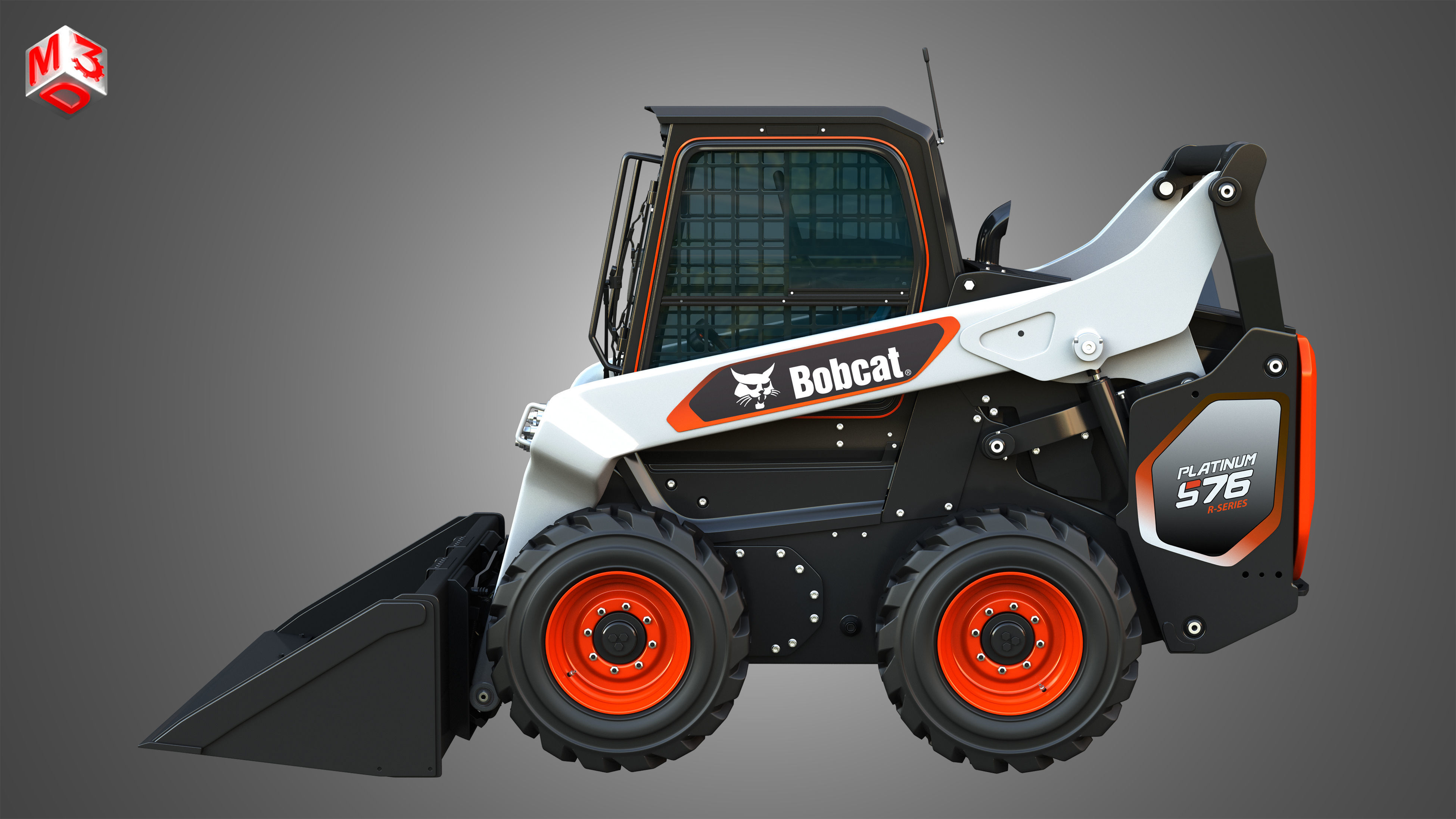 S76 Platinum Skid Steer Loader - Bucket 3D model_7