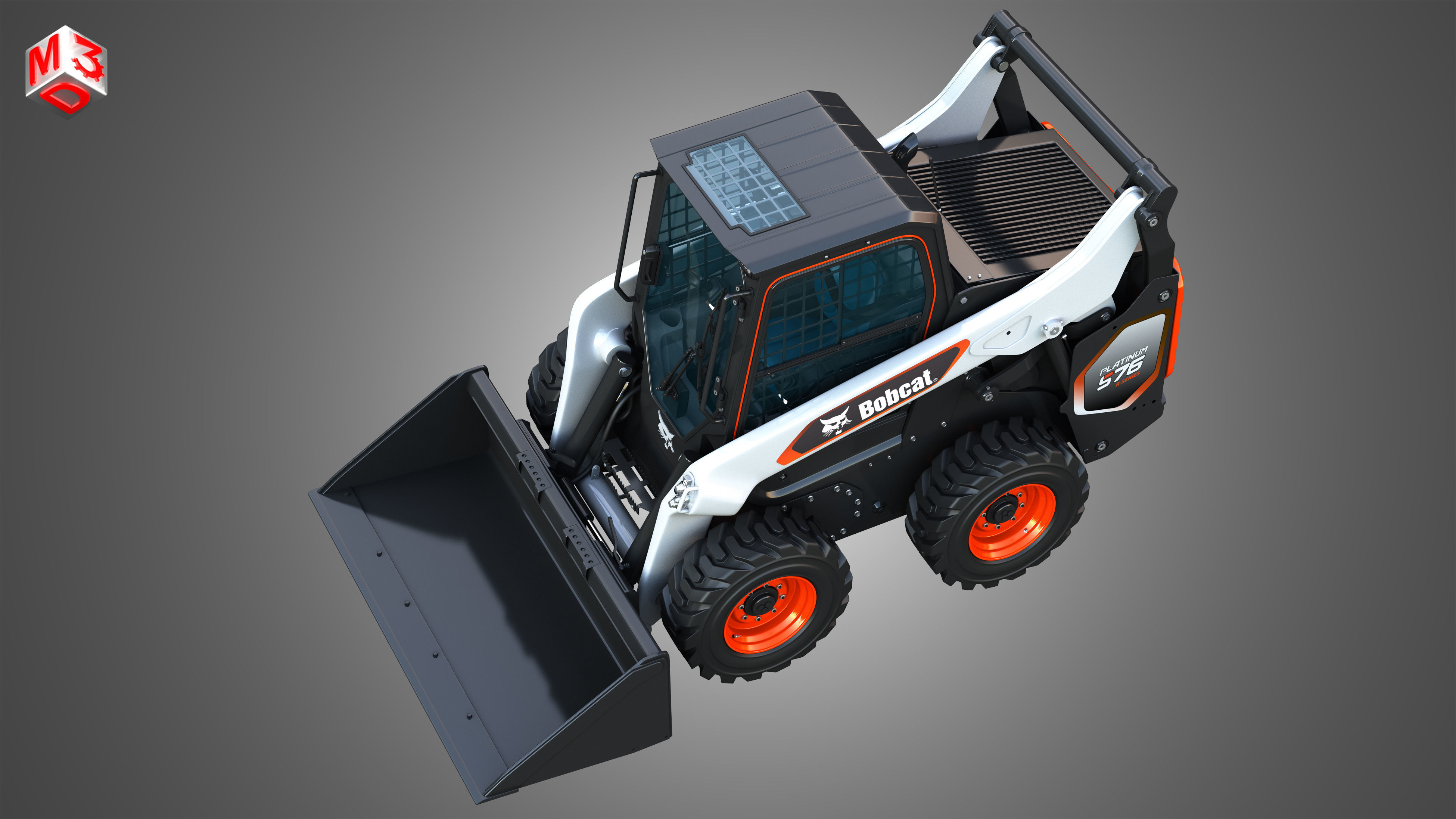 S76 Platinum Skid Steer Loader - Bucket 3D model_21