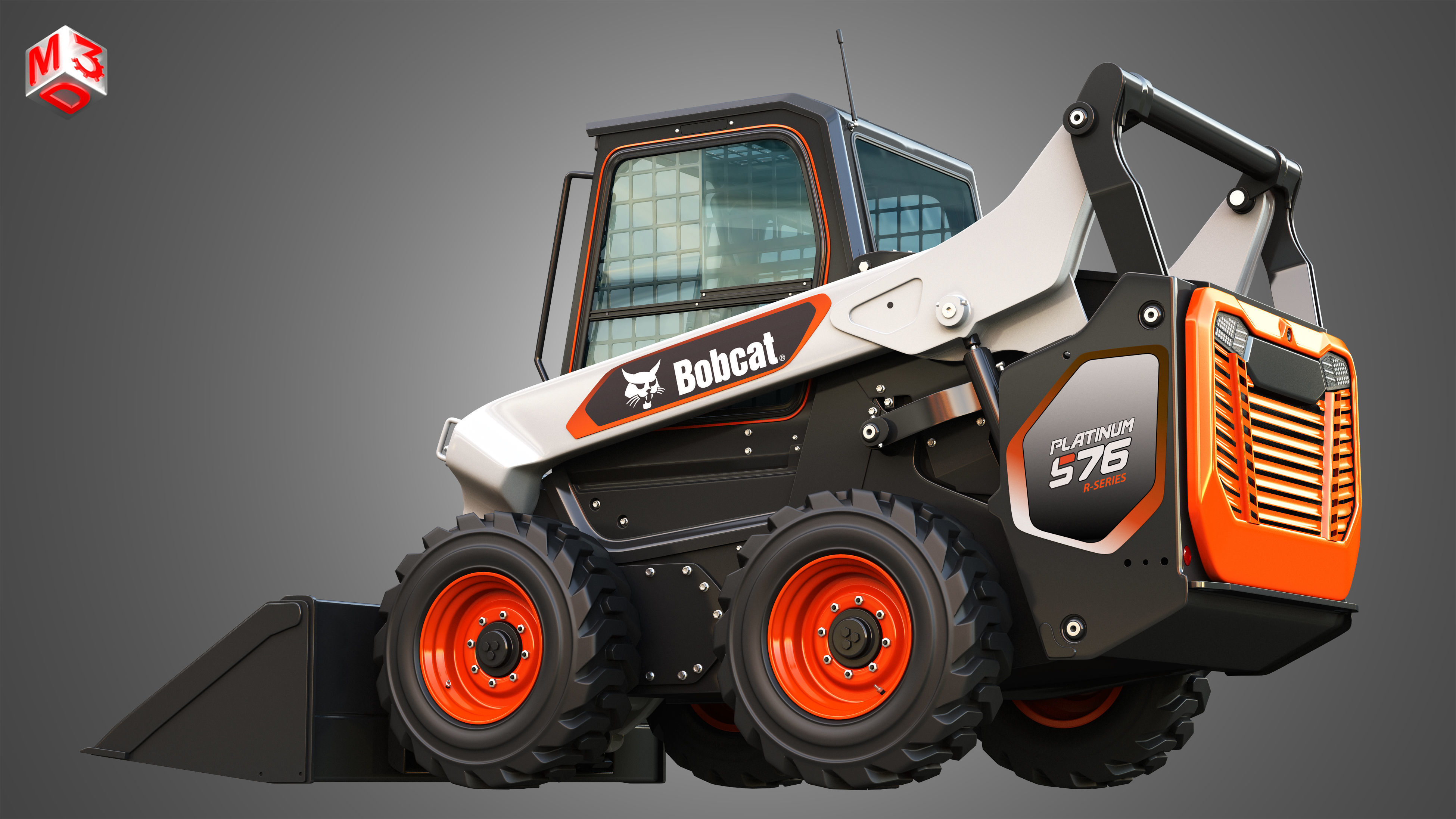 S76 Platinum Skid Steer Loader - Bucket 3D model_12