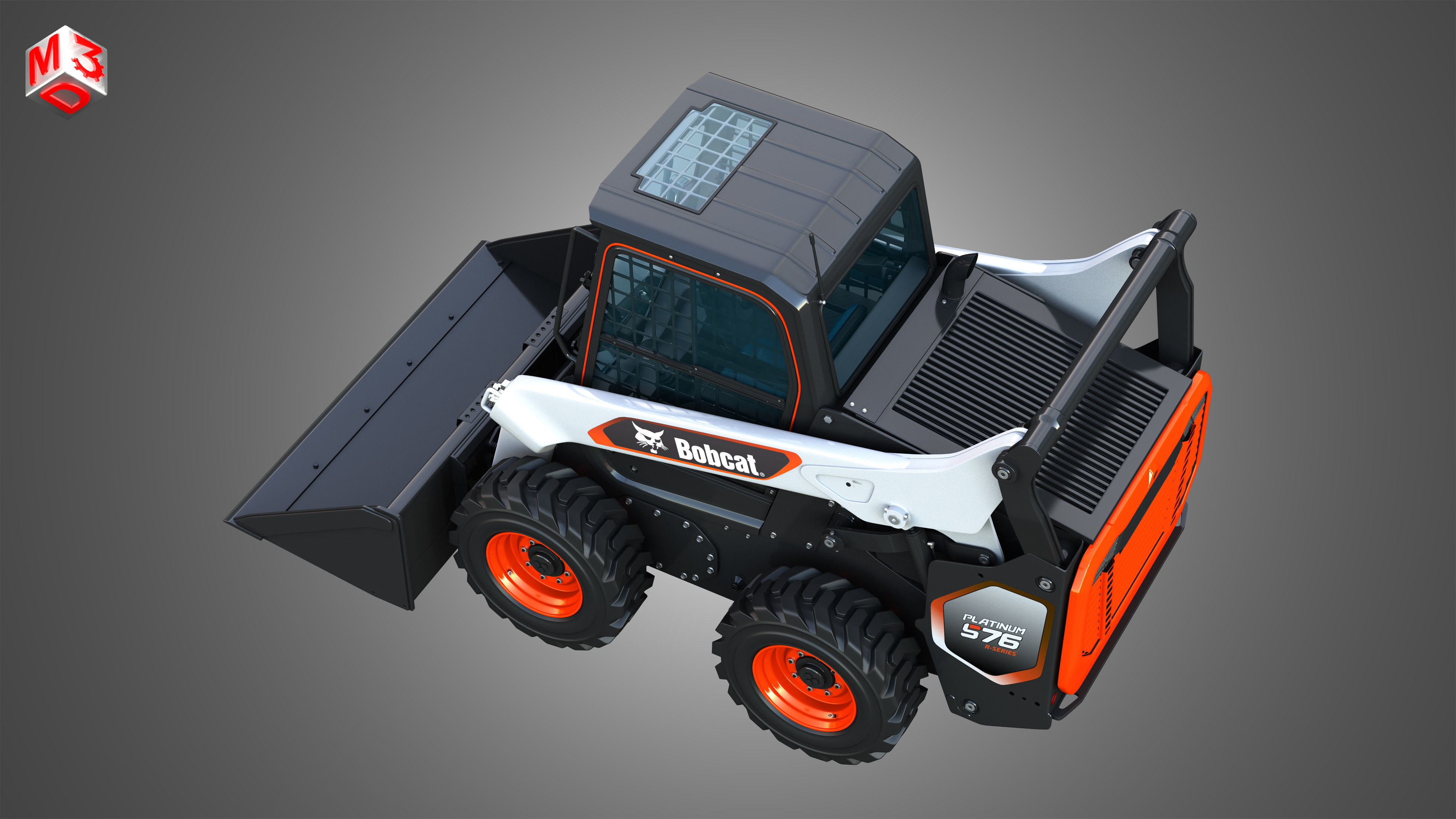 S76 Platinum Skid Steer Loader - Bucket 3D model_24