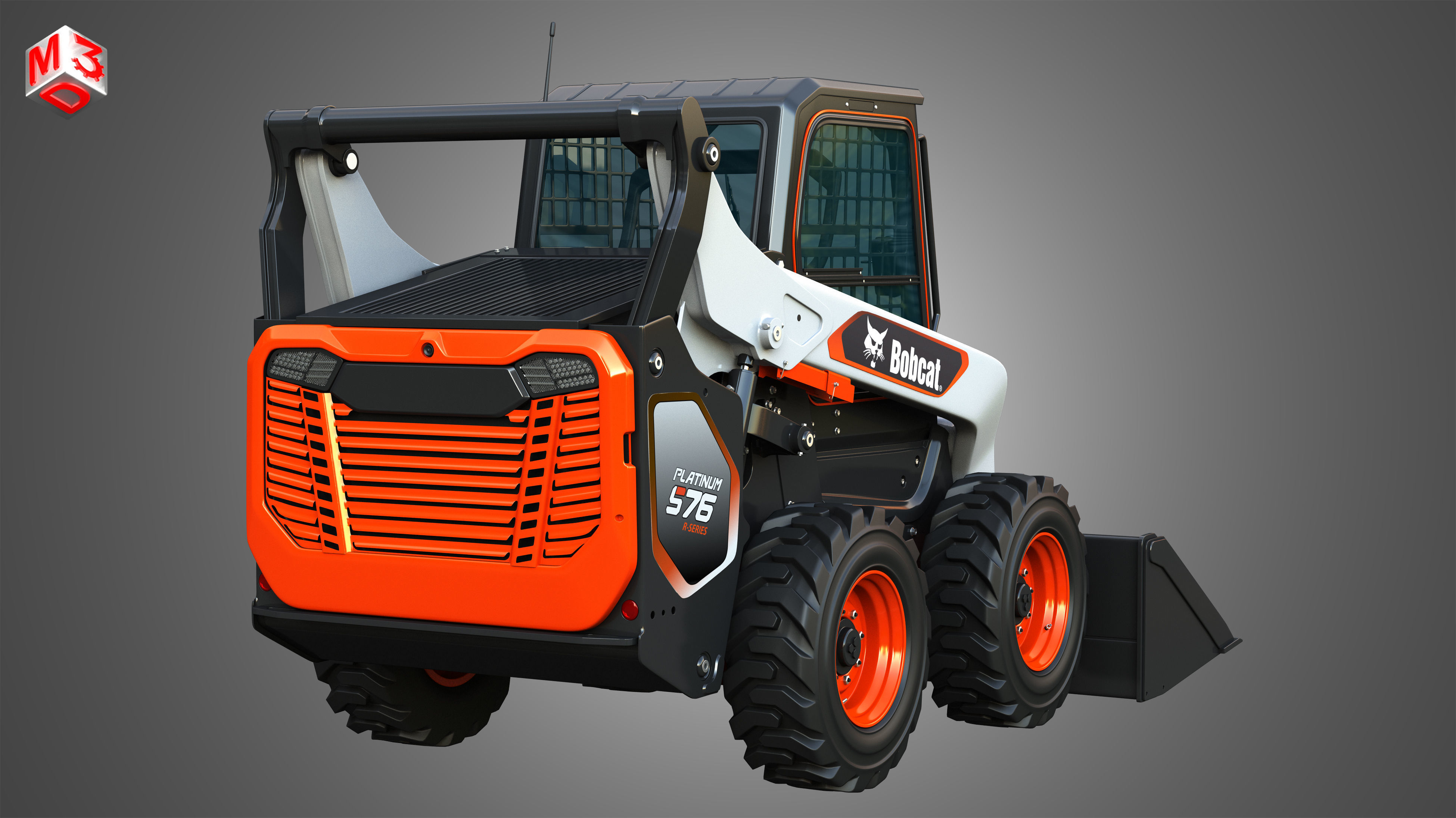S76 Platinum Skid Steer Loader - Bucket 3D model_14