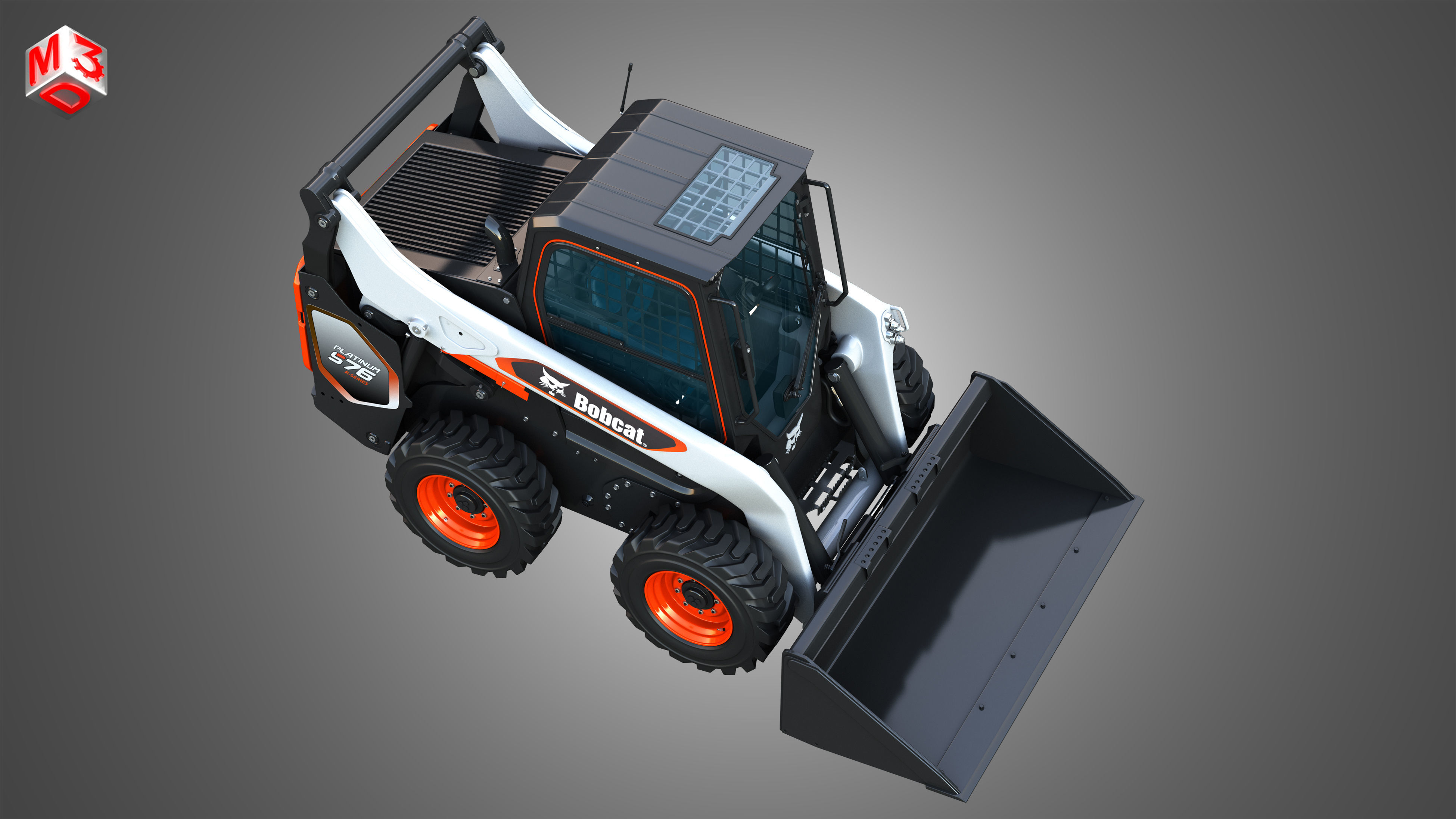S76 Platinum Skid Steer Loader - Bucket 3D model_23