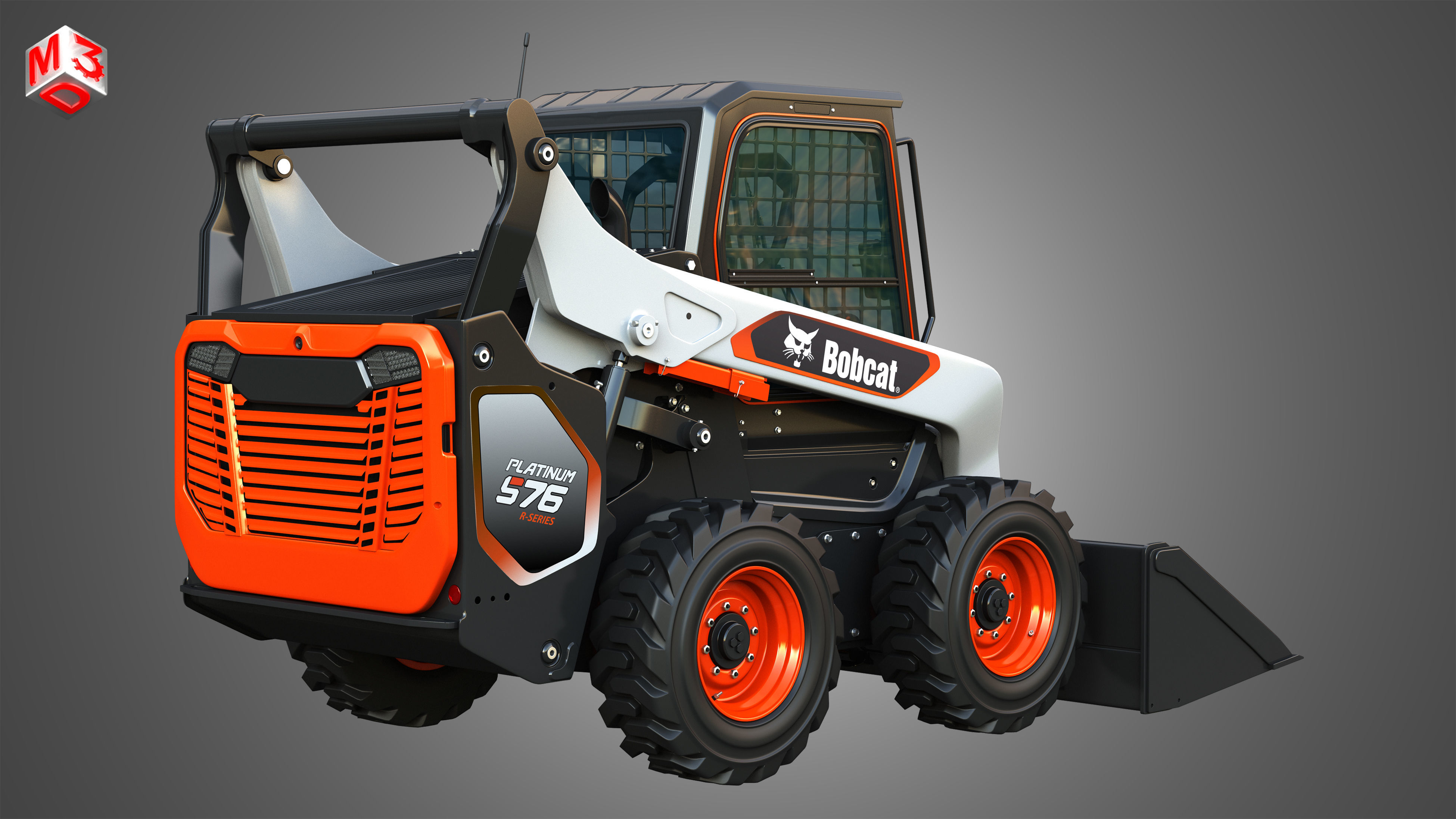 S76 Platinum Skid Steer Loader - Bucket 3D model_4