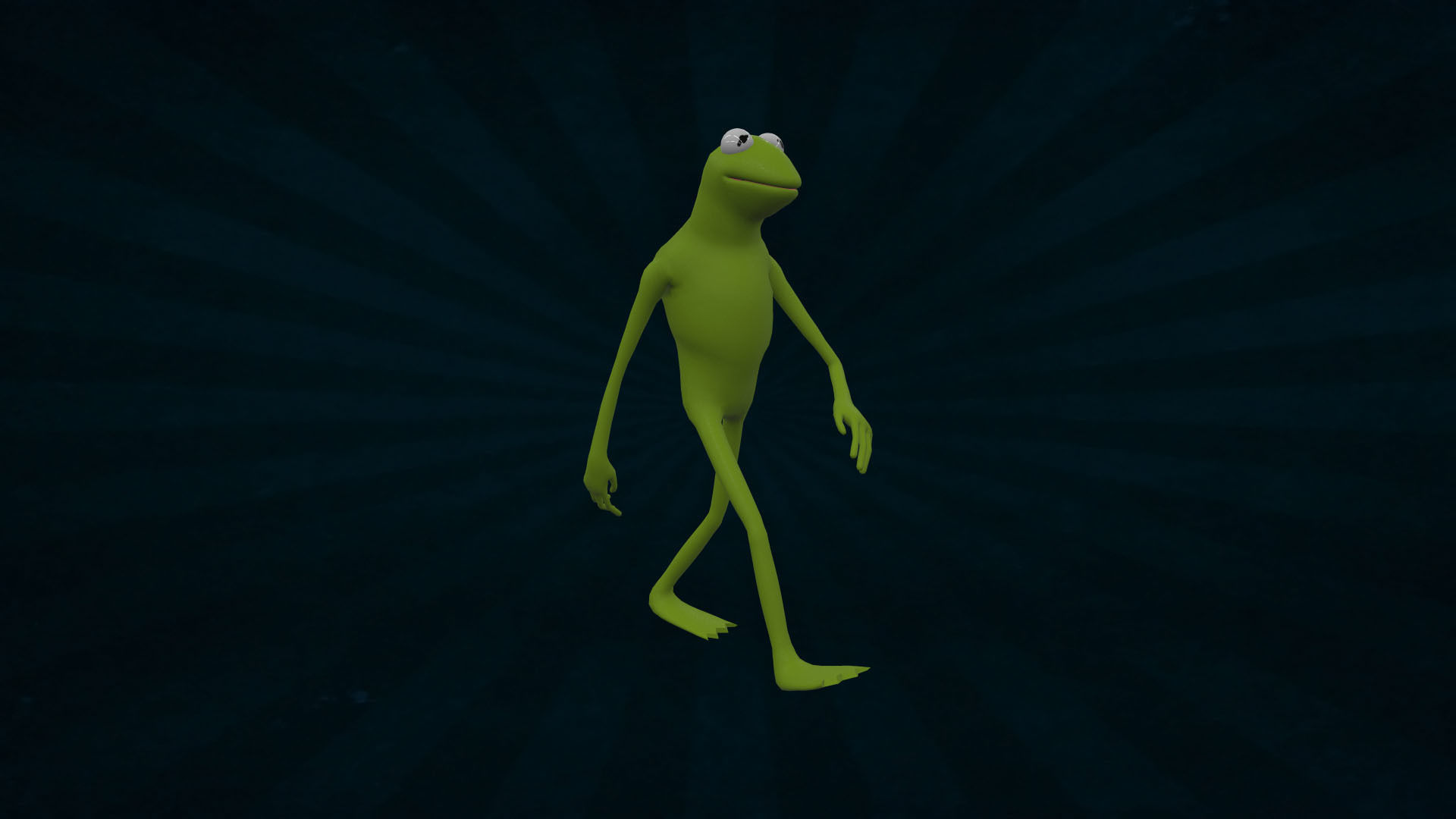 KERM-002 Kermit Walking Animation 3D model_4