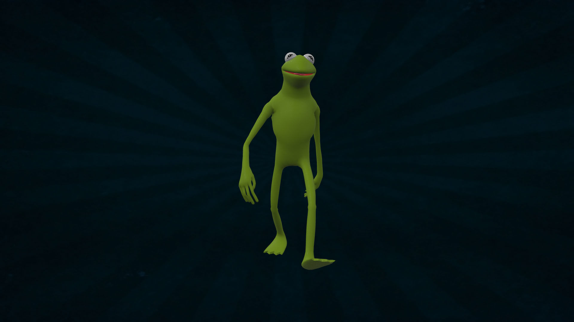 KERM-002 Kermit Walking Animation 3D model_6