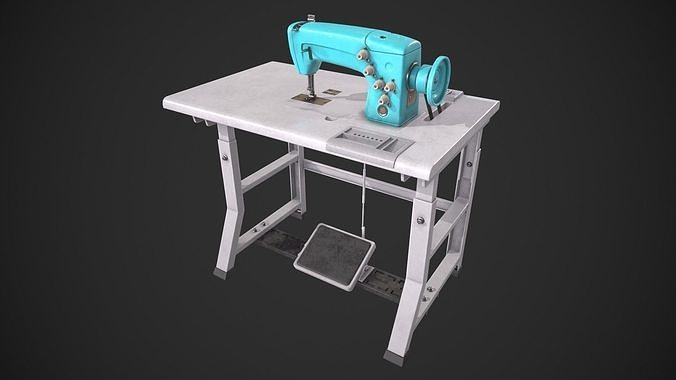 Sewing Machine Low-poly 3D model