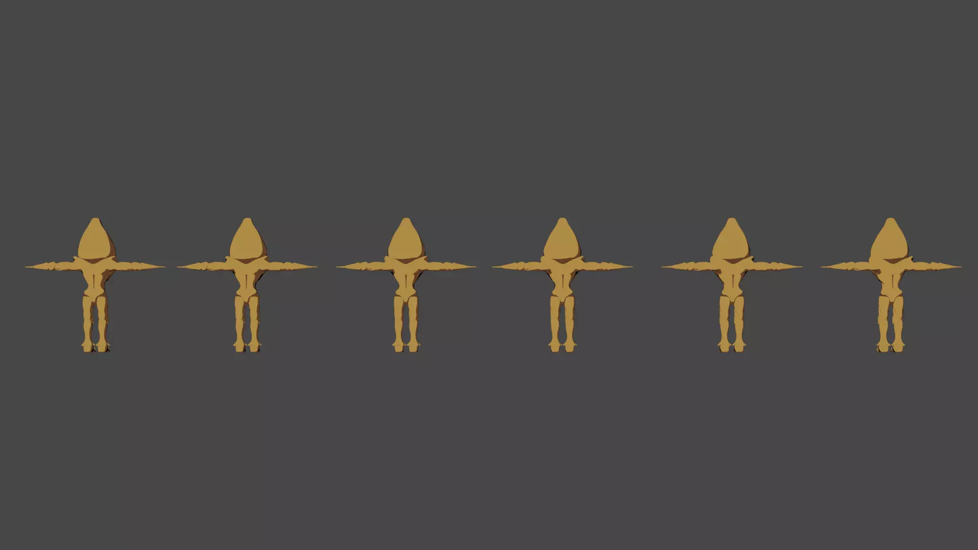 JJBA sex pistols rigged game ready Low-poly 3D model_0