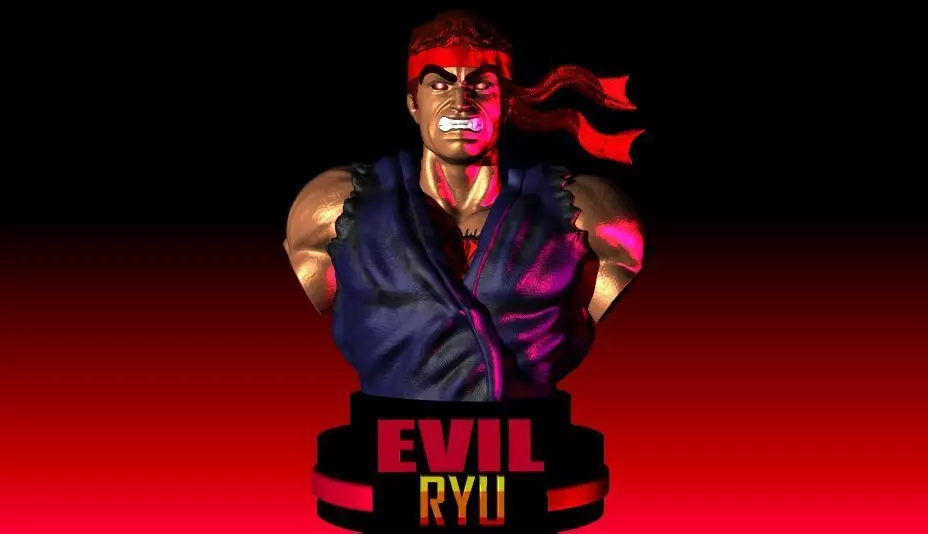 EVIL RYU STREET FIGHTER 3D print model_0