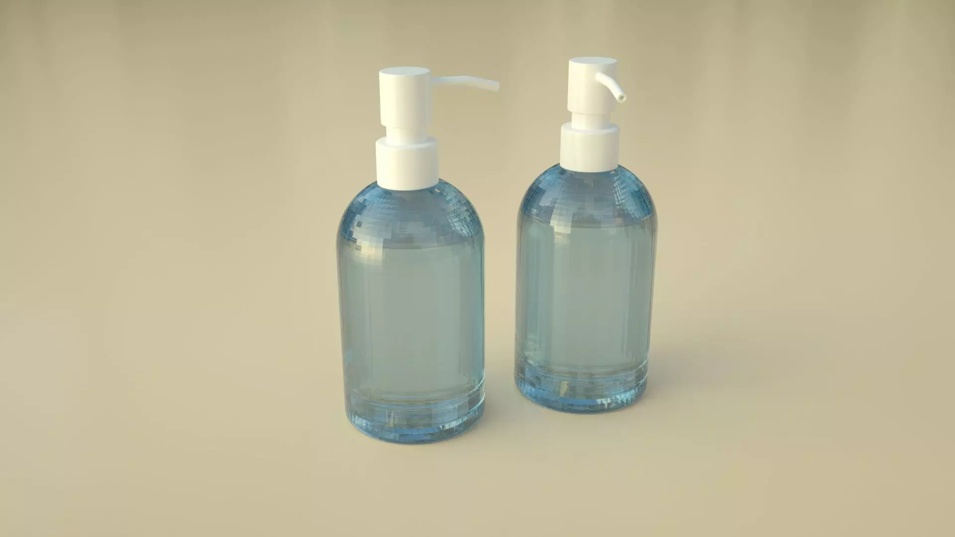Bottle press bottle cosmetics 3D model_0