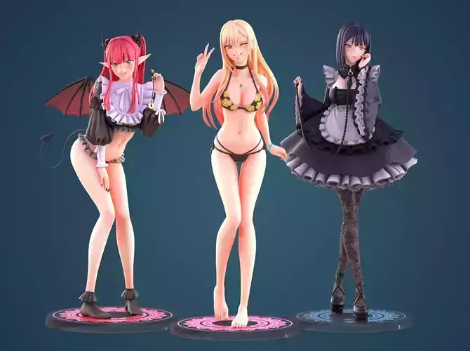 Marin Kitagawa Pack -  Sono Bisque Doll  My Dress Up Darling 3D print model