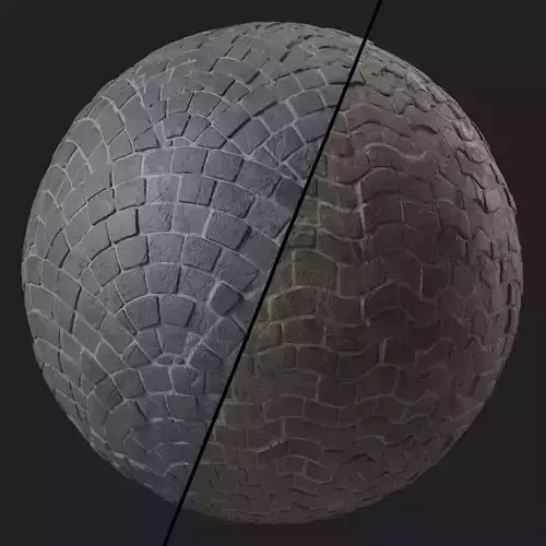 Pavement Materials 49- Stone Paving Sbsar Pbr 4k Seamless