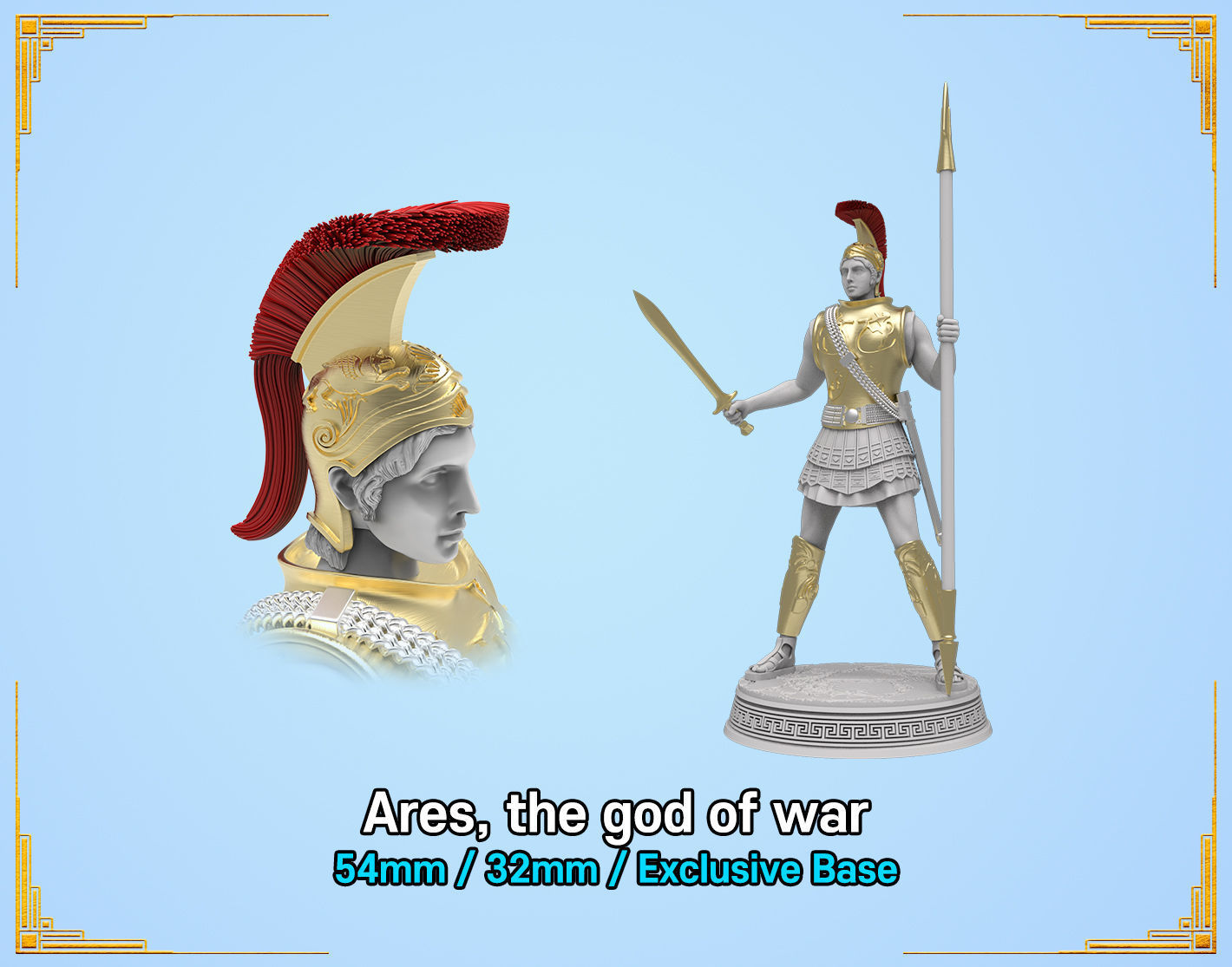 Ares the god of war 3D print model_2