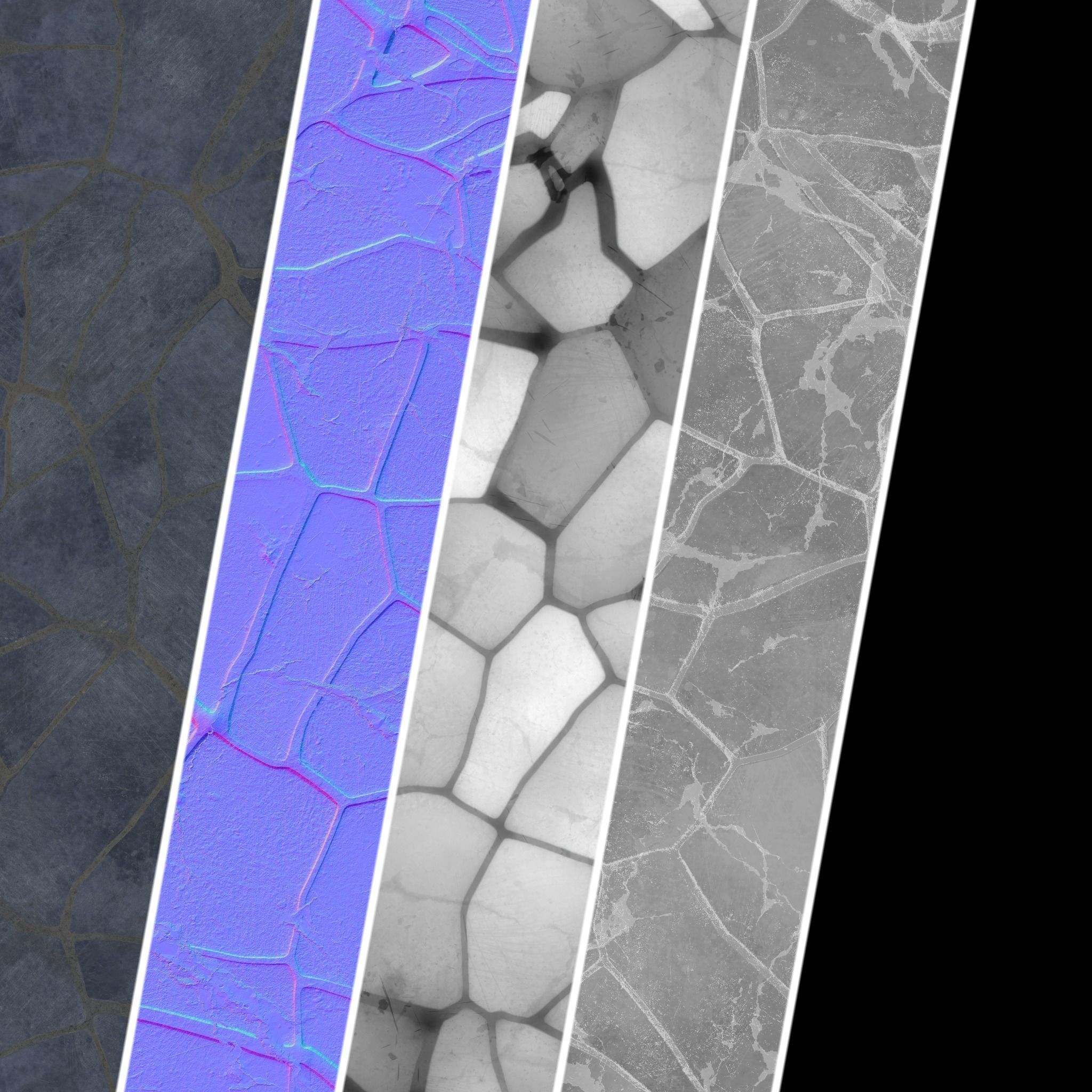 Pavement Materials 51- BrushRock Stone Paving Sbsar 4k Seamless Texture_6