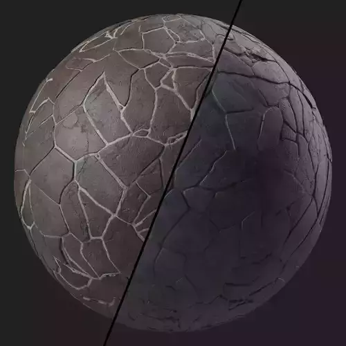 Pavement Materials 51- BrushRock Stone Paving Sbsar 4k Seamless