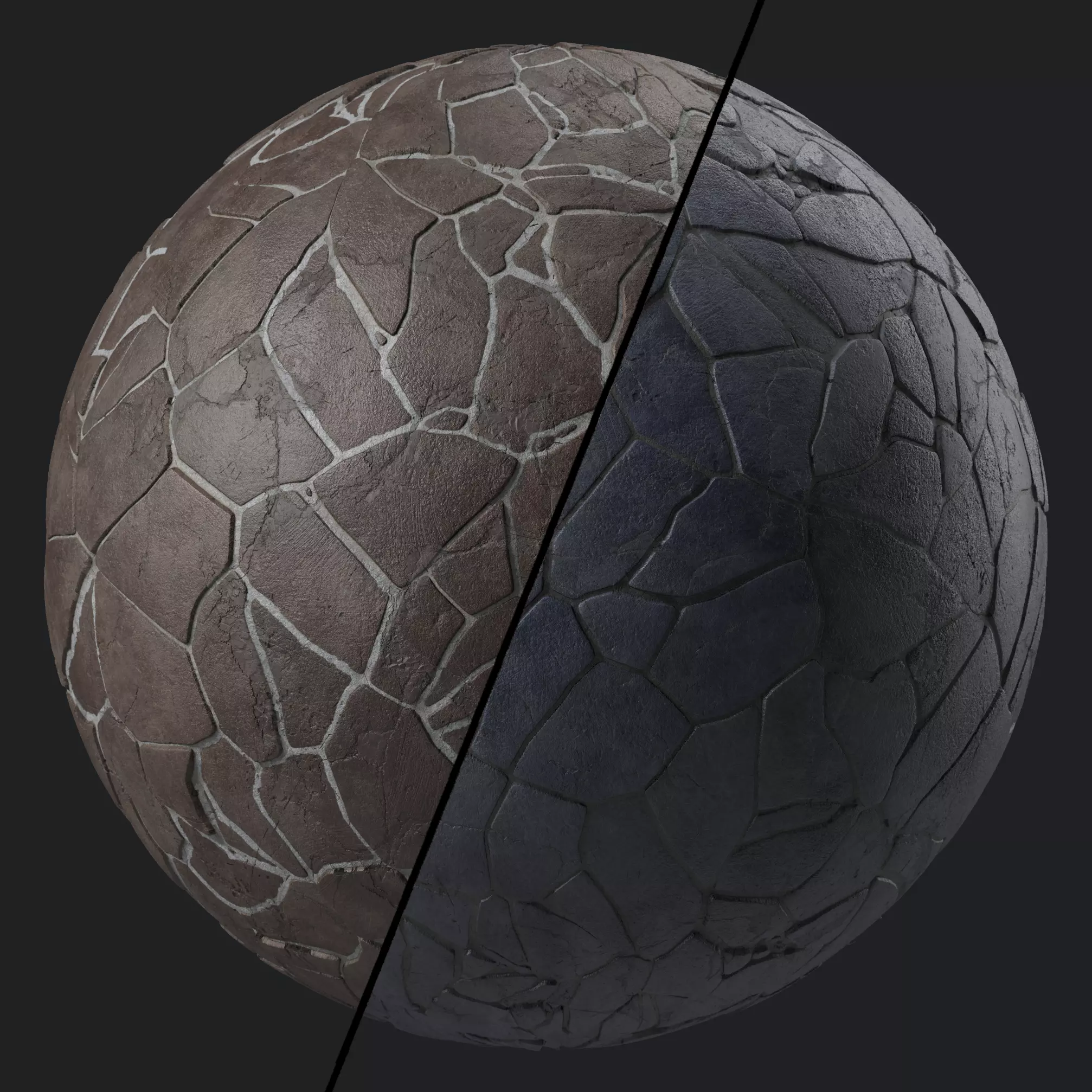 Pavement Materials 51- BrushRock Stone Paving Sbsar 4k Seamless Texture_0