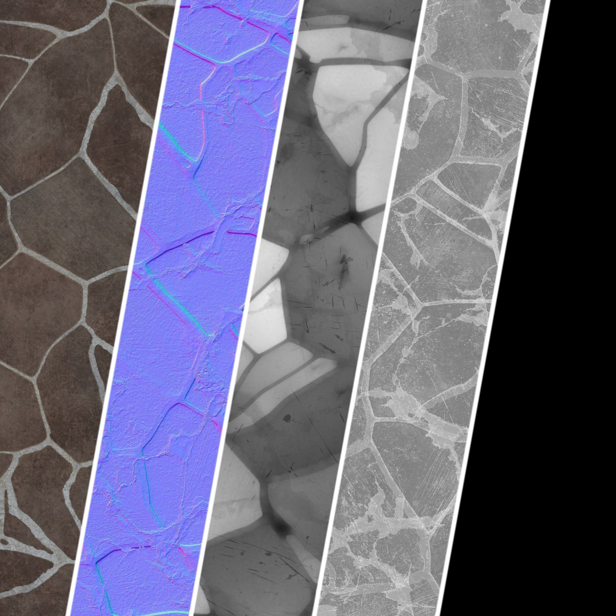 Pavement Materials 51- BrushRock Stone Paving Sbsar 4k Seamless Texture_3