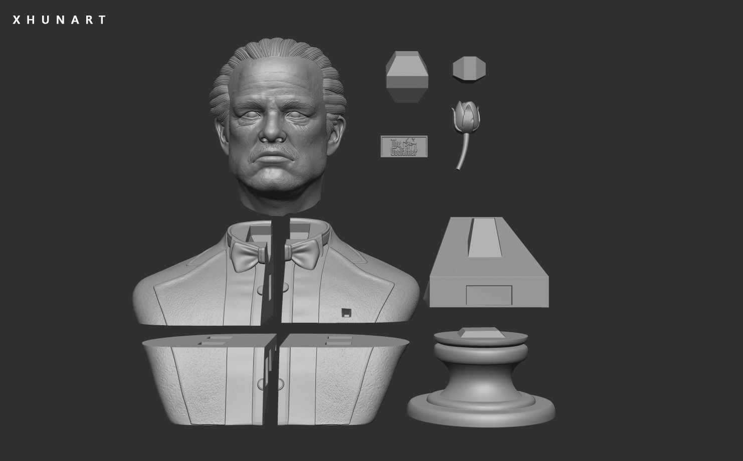 Vito Corleone - The Godfather 3D print model_5