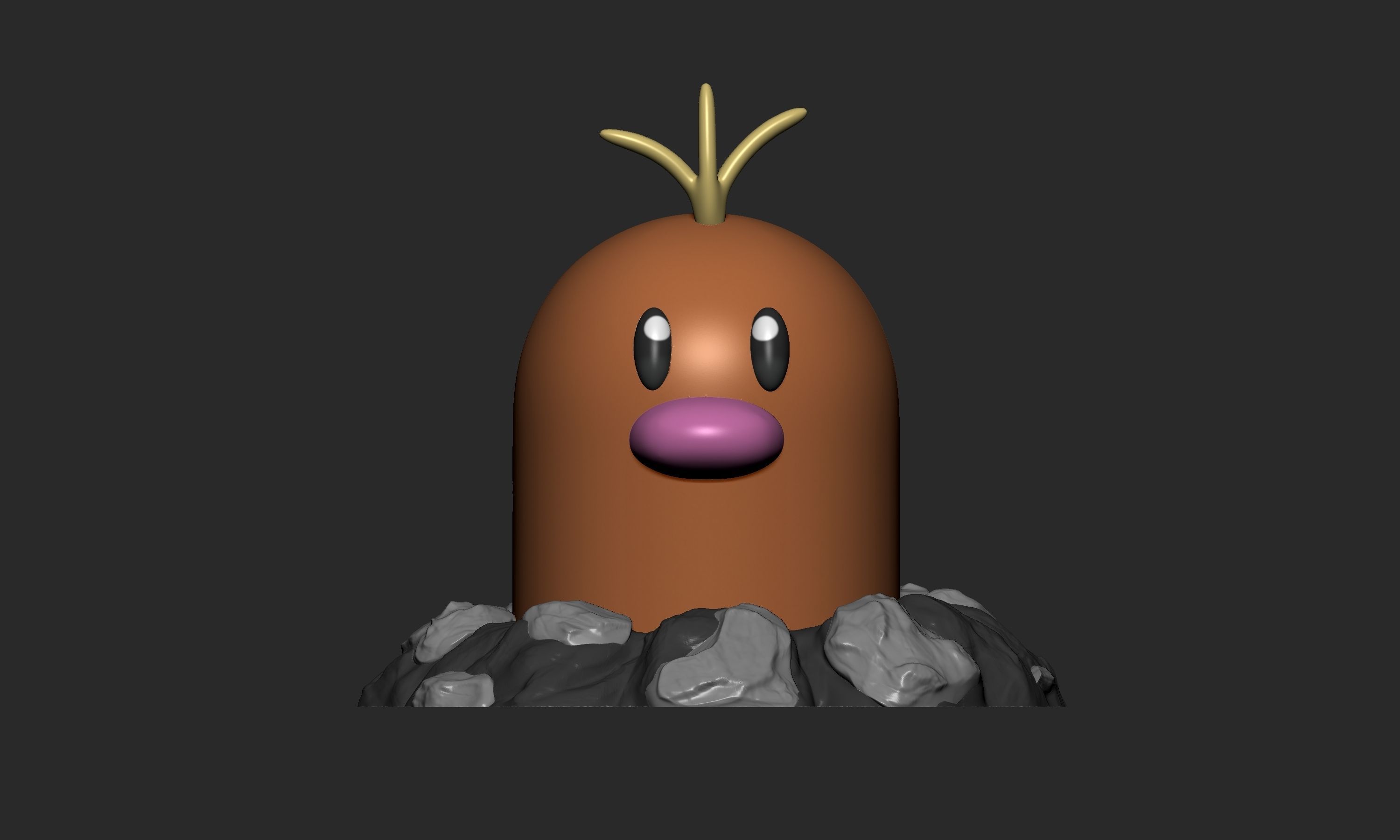 Pokemon - Alolan Diglett 3D print model_1