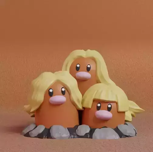 Pokemon - Alolan Dugtrio