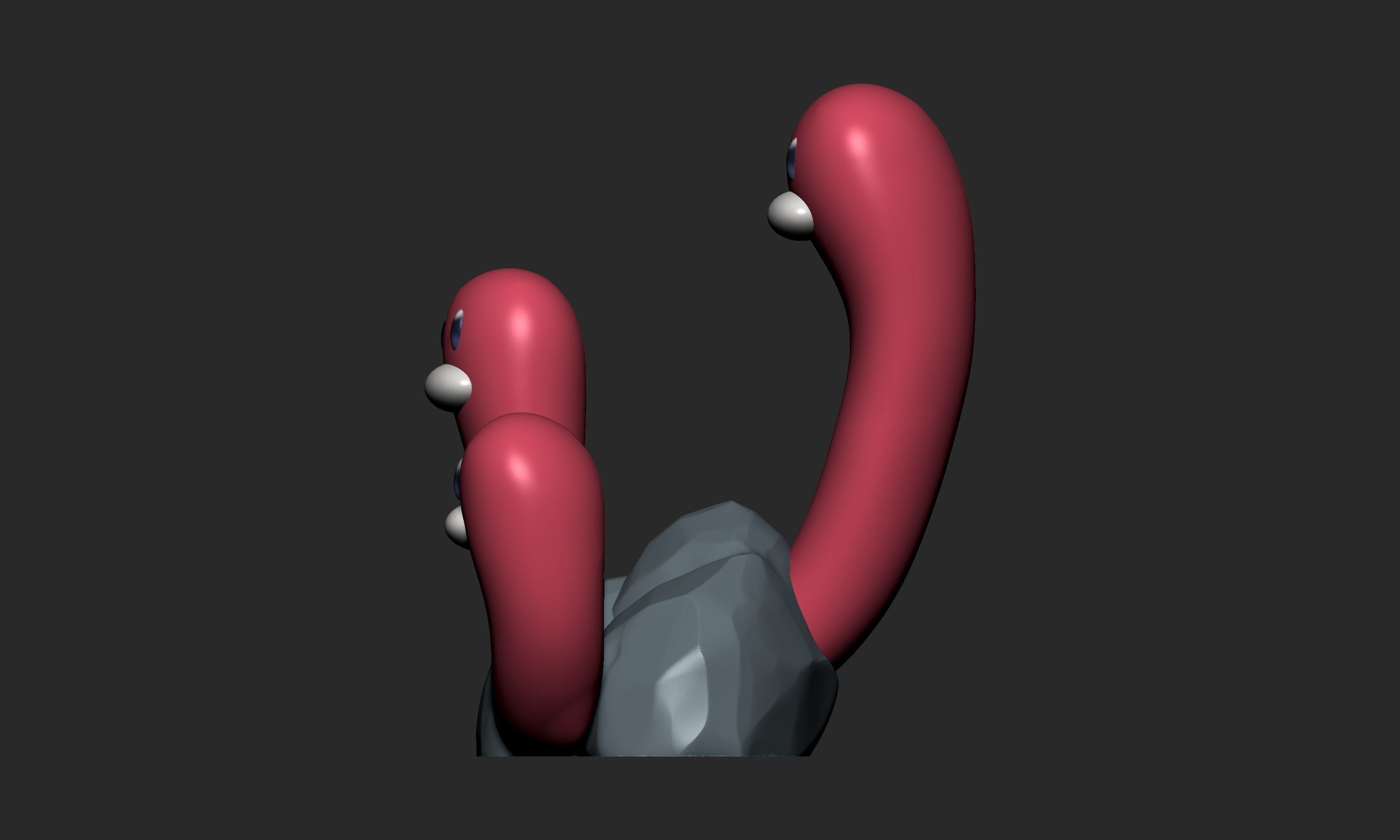 Pokemon - Diglett and Dugtrio All Forms  3D print model_29