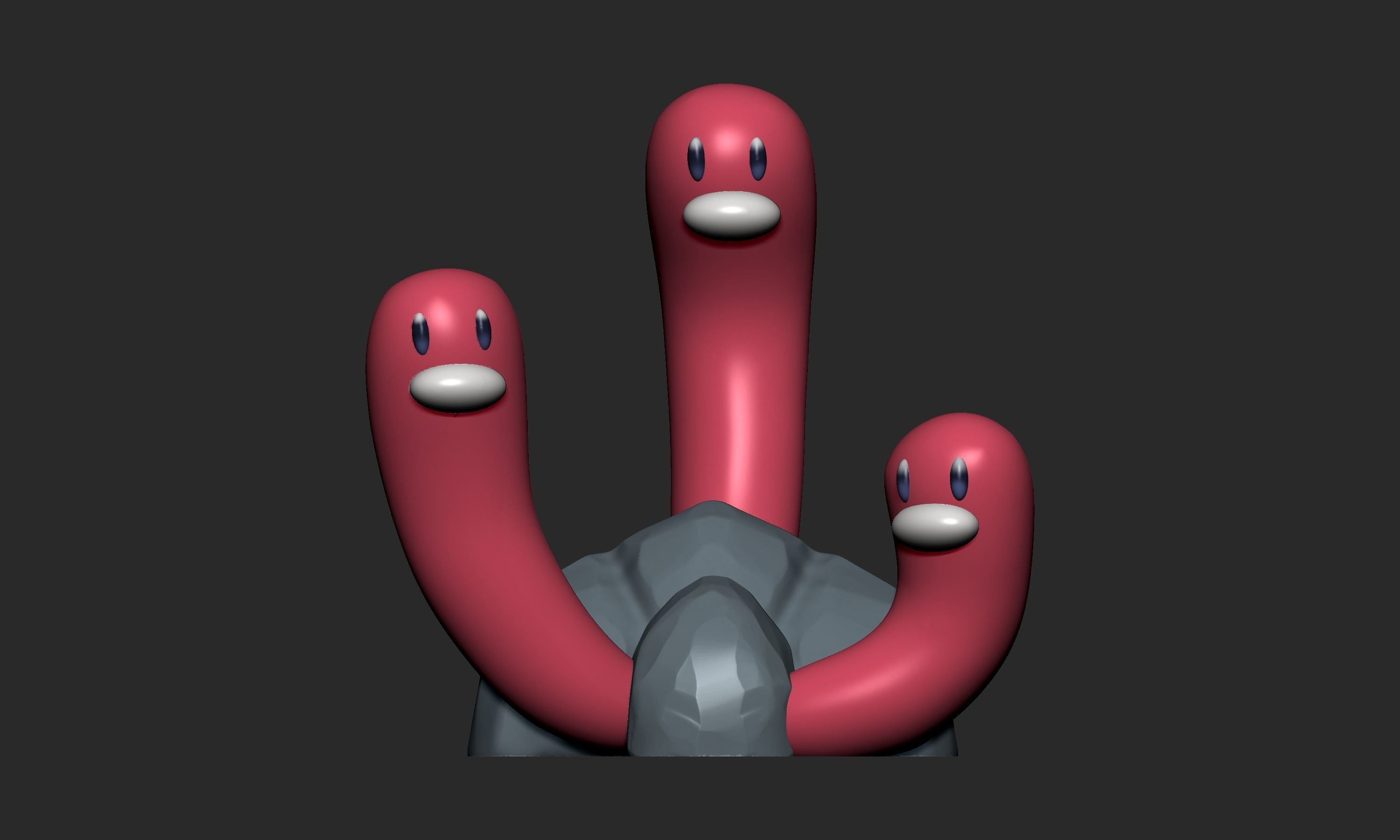 Pokemon - Diglett and Dugtrio All Forms  3D print model_27