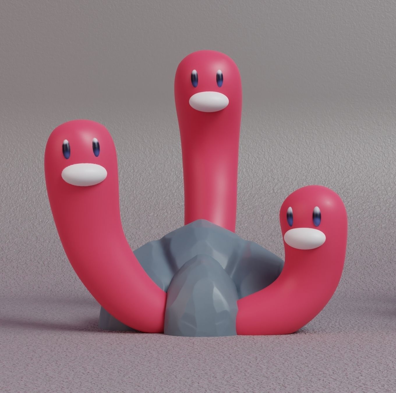 Pokemon - Diglett and Dugtrio All Forms  3D print model_26