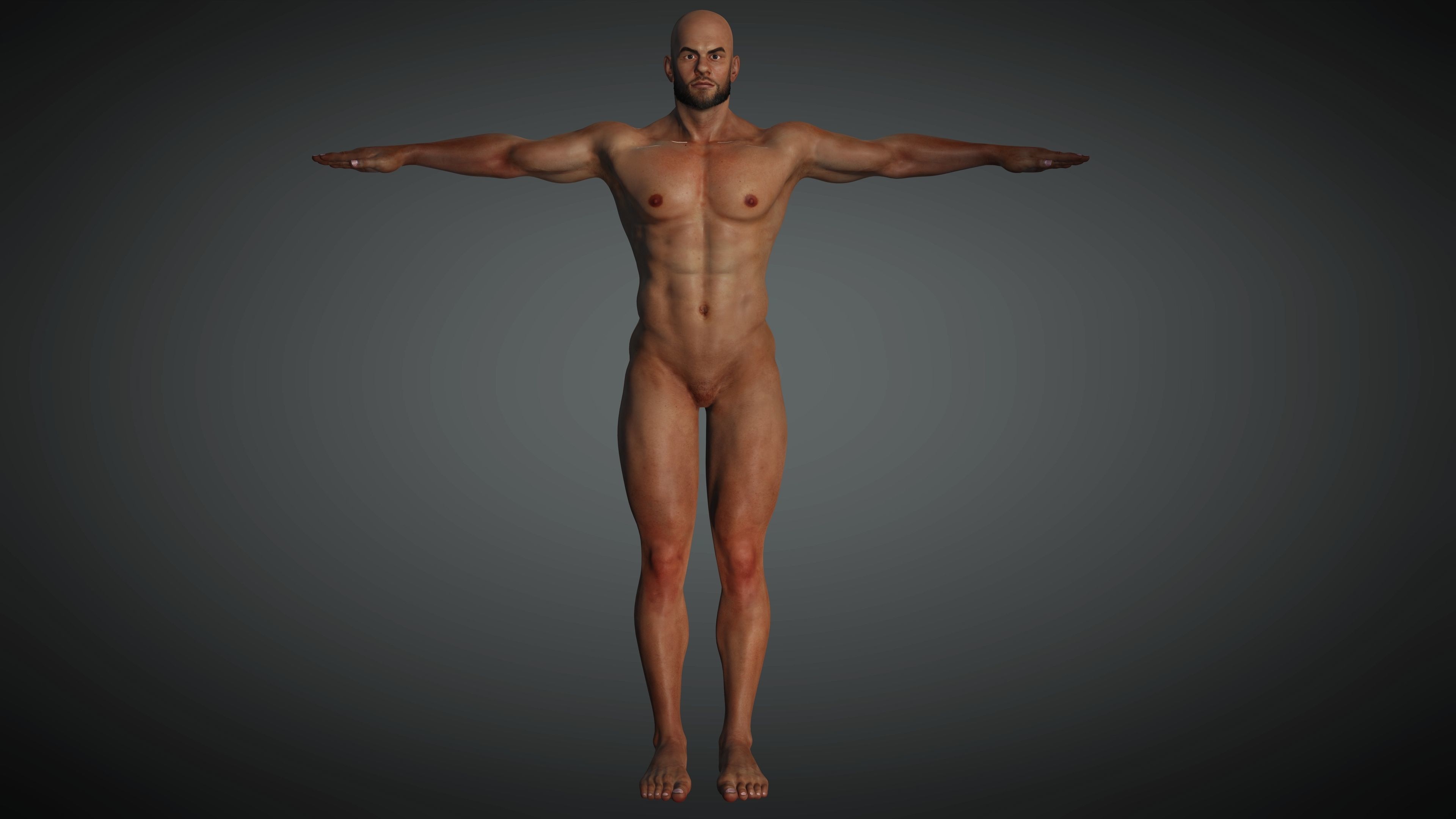 Realistic Business Man Low-poly 3D model_10