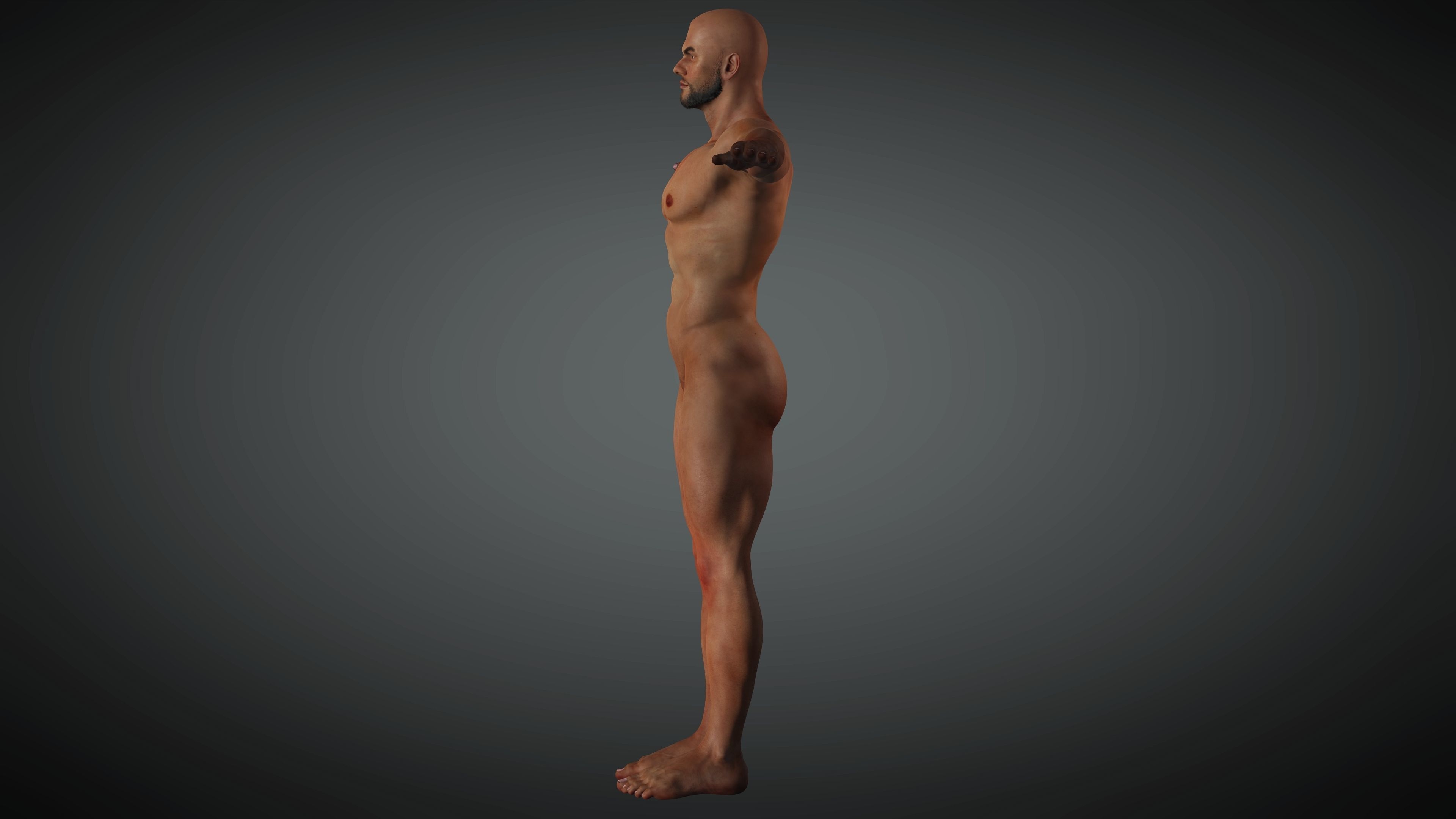 Realistic Business Man Low-poly 3D model_12