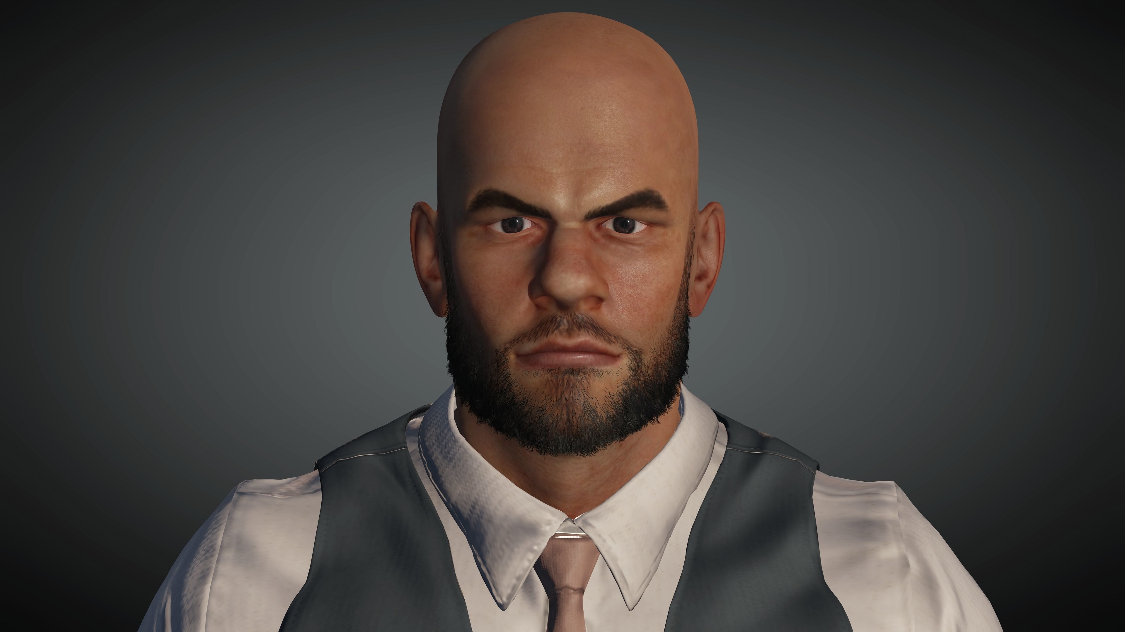 Realistic Business Man Low-poly 3D model_6