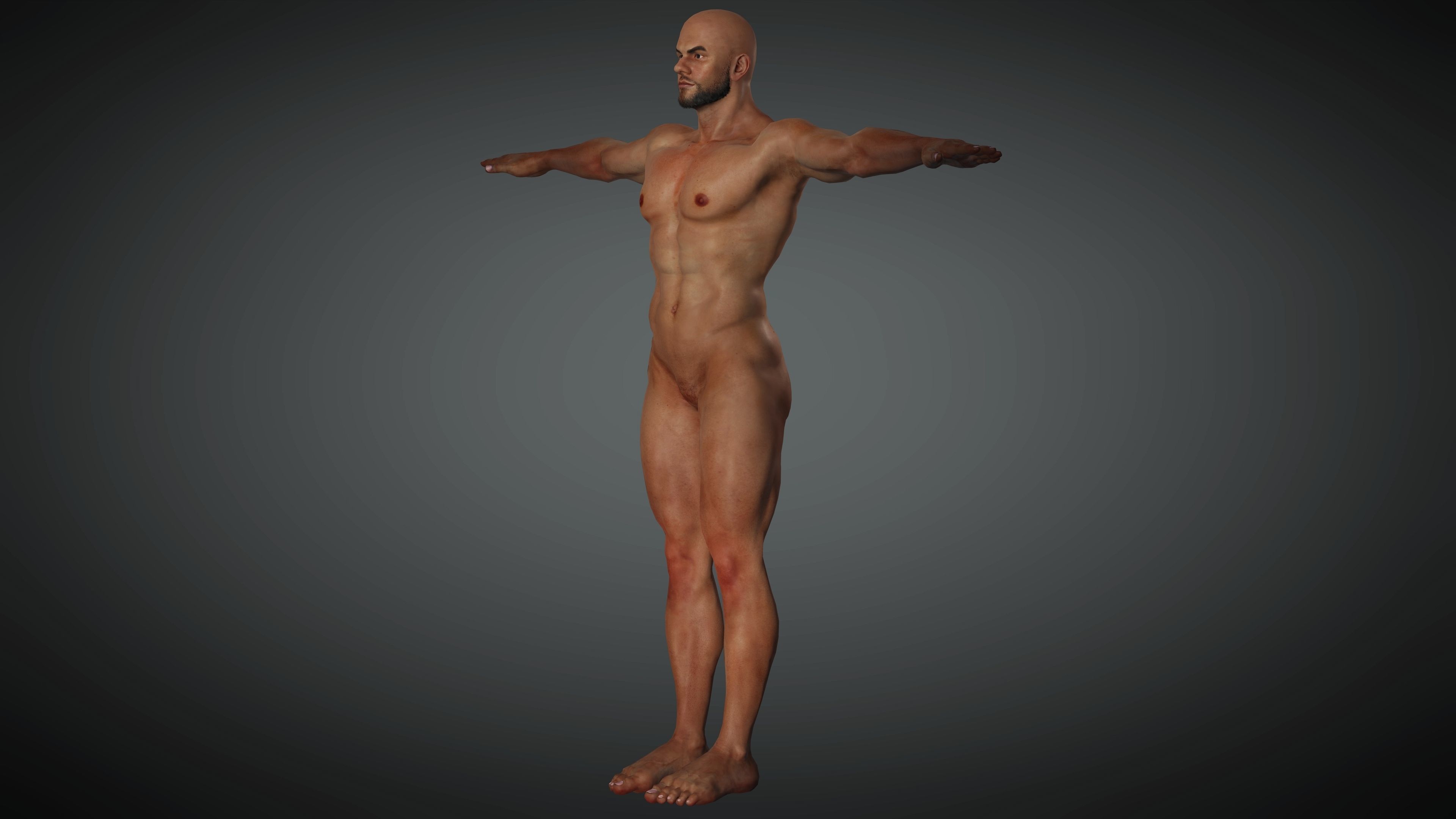 Realistic Business Man Low-poly 3D model_11