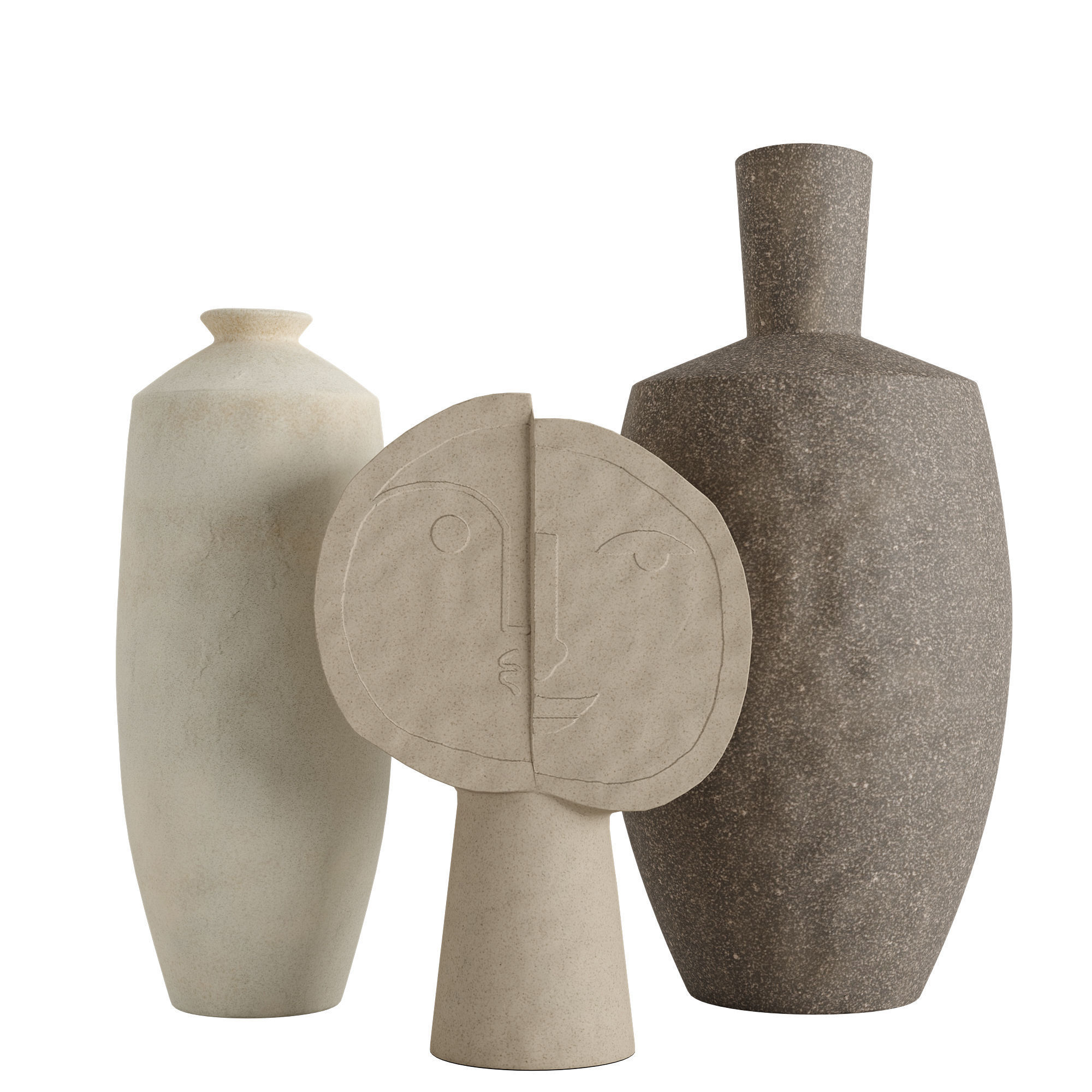 Form Studies Ceramic Vases 3D model_1