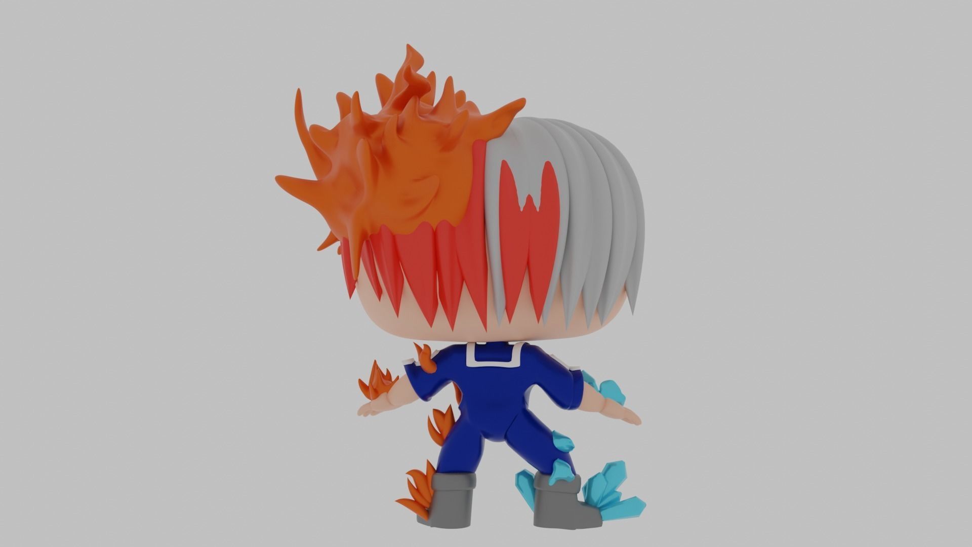 Shoto Todoroki funko pop 3D model_6