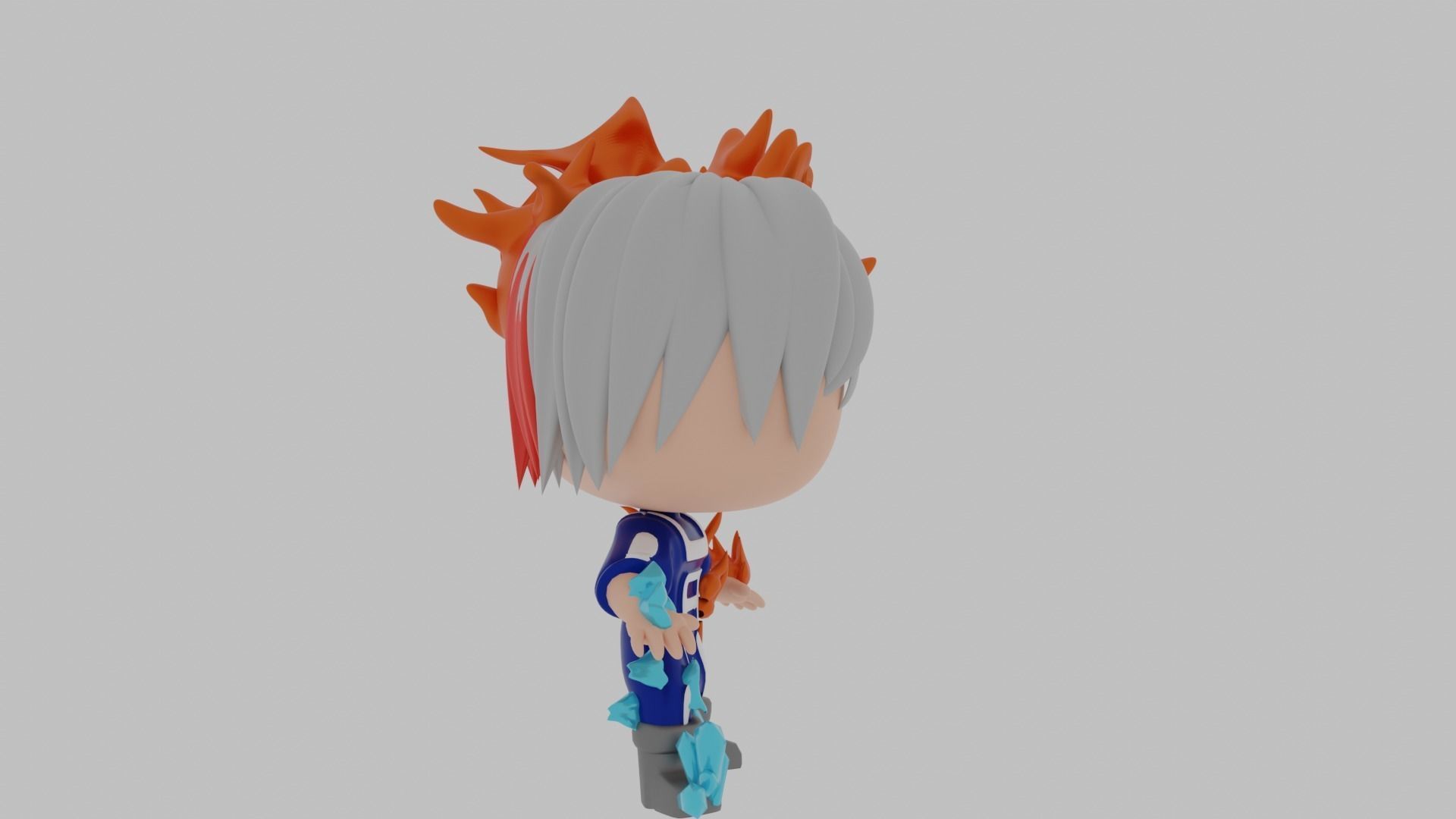 Shoto Todoroki funko pop 3D model_9