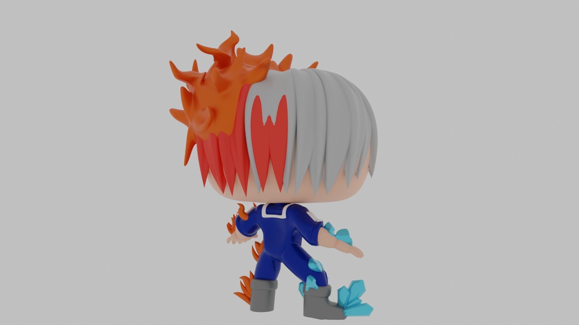 Shoto Todoroki funko pop 3D model_7
