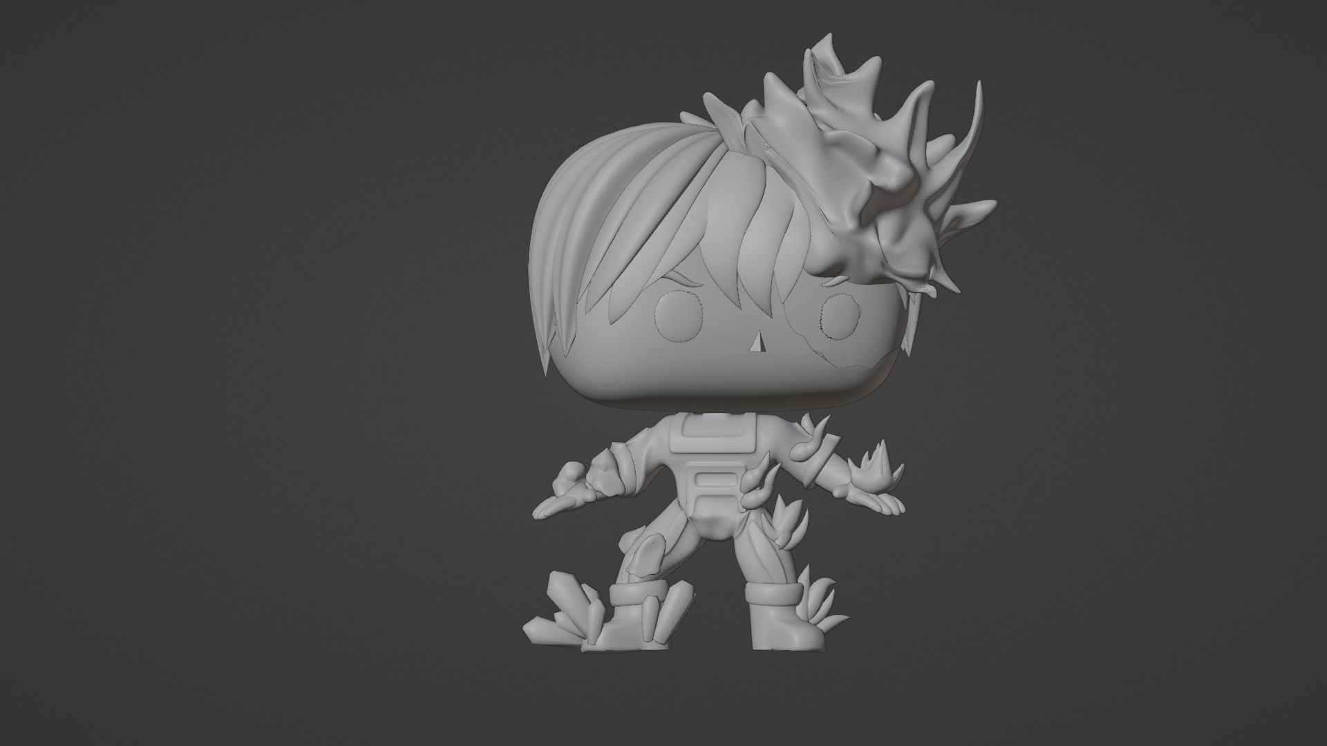 Shoto Todoroki funko pop 3D model_11