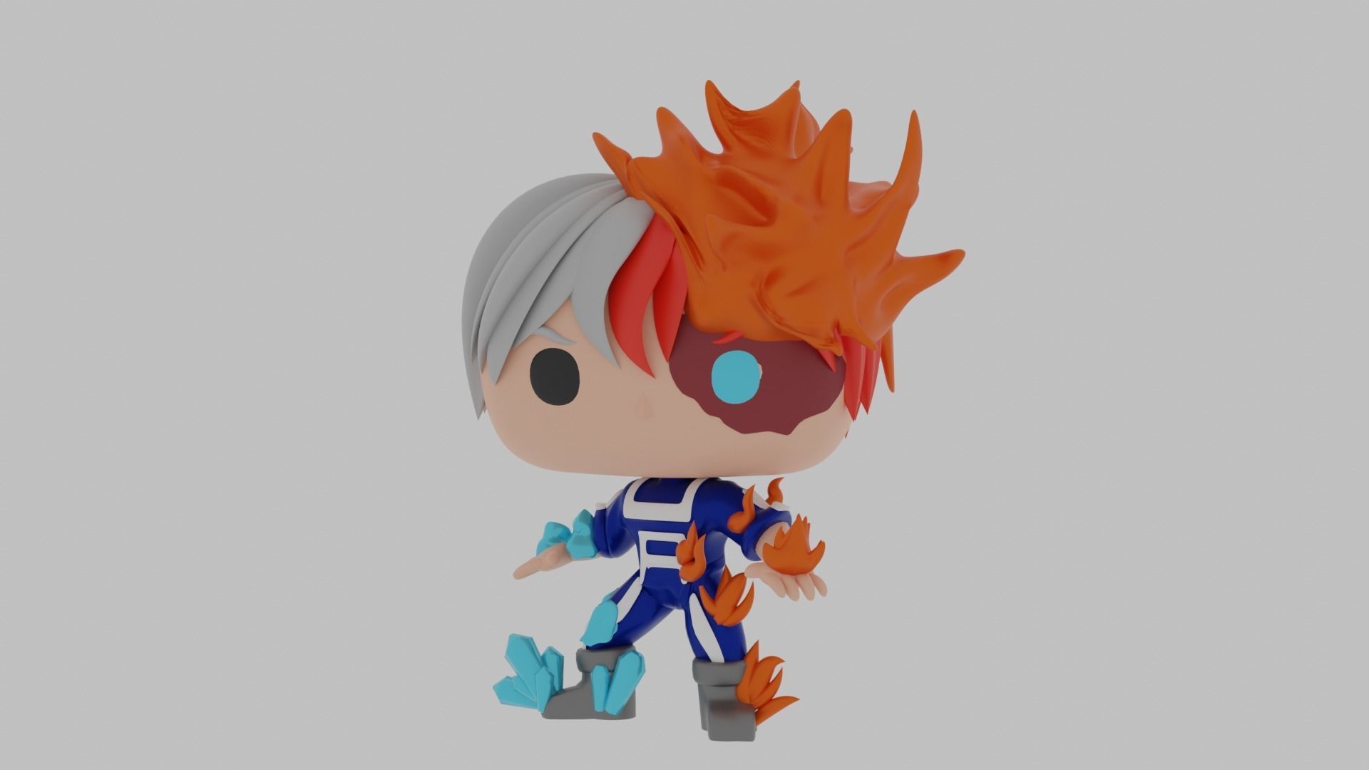 Shoto Todoroki funko pop 3D model_1