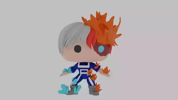 Shoto Todoroki funko pop 3D model Shoto Todoroki funko pop 3D model