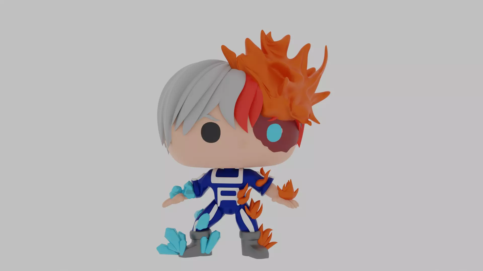 Shoto Todoroki funko pop 3D model_0
