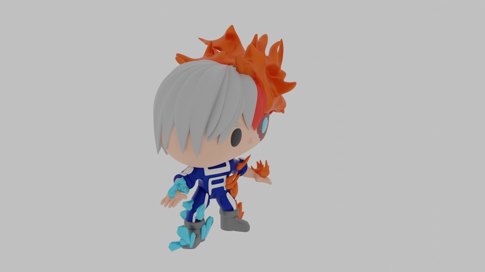 Shoto Todoroki funko pop 3D model_10