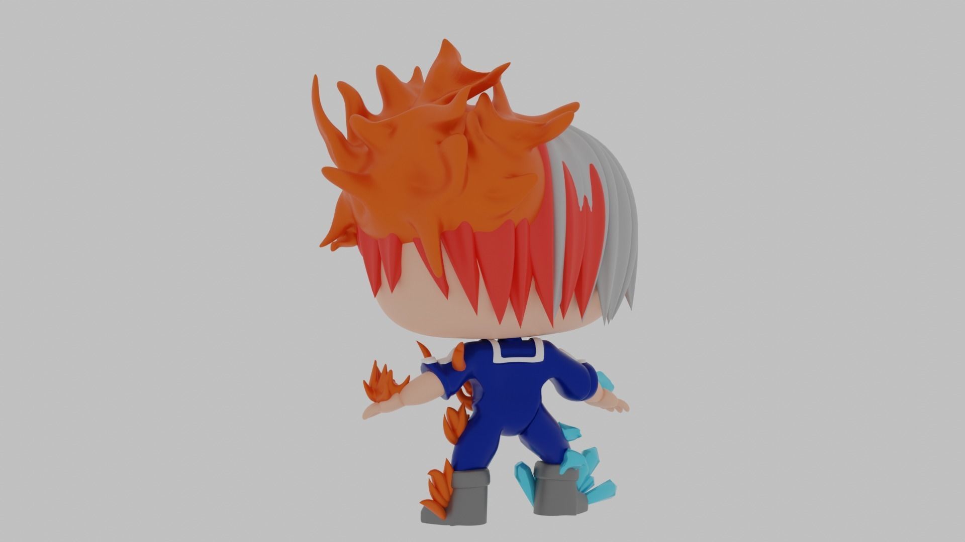 Shoto Todoroki funko pop 3D model_5