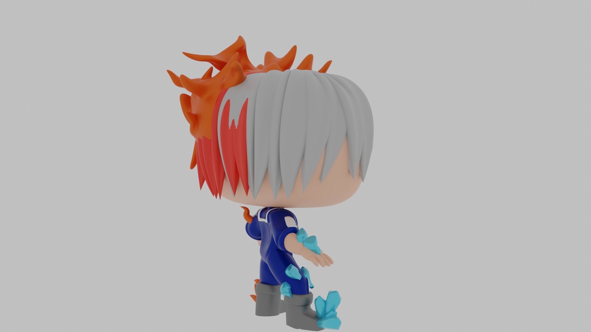 Shoto Todoroki funko pop 3D model_8