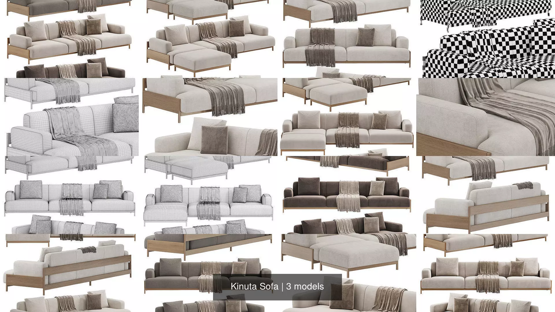 Kinuta Sofa 3D Model Collection_1