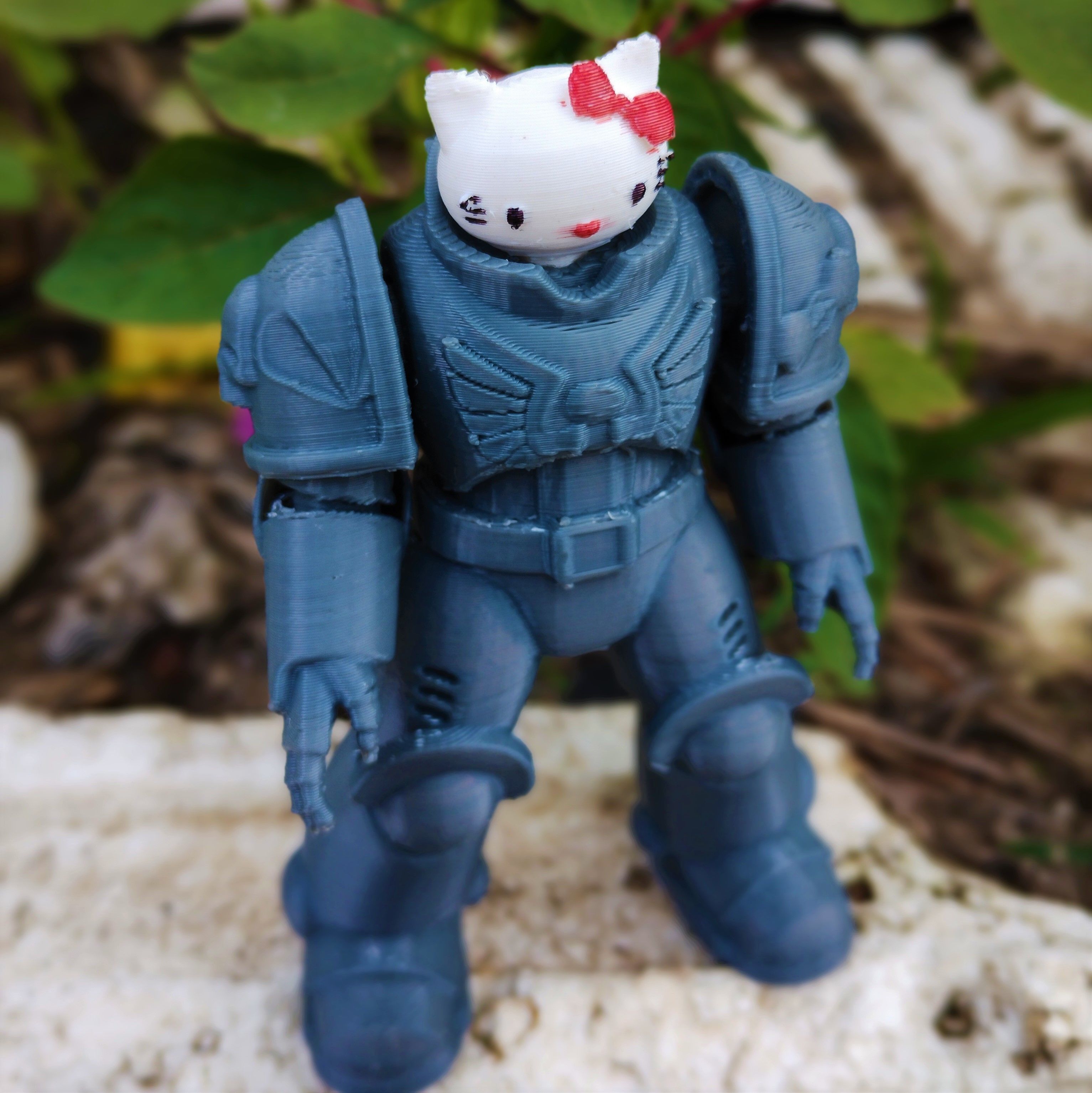 Hello 40Kkitty Armor 3D print model_4