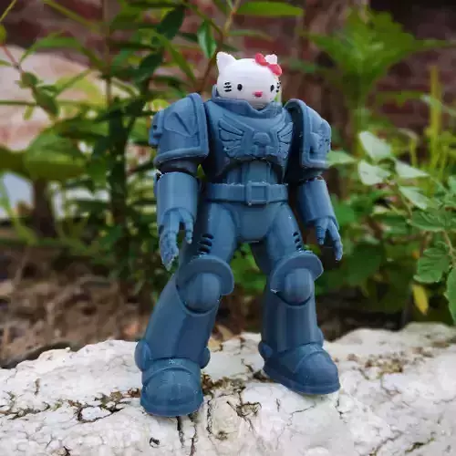 Hello 40Kkitty Armor 3D print model