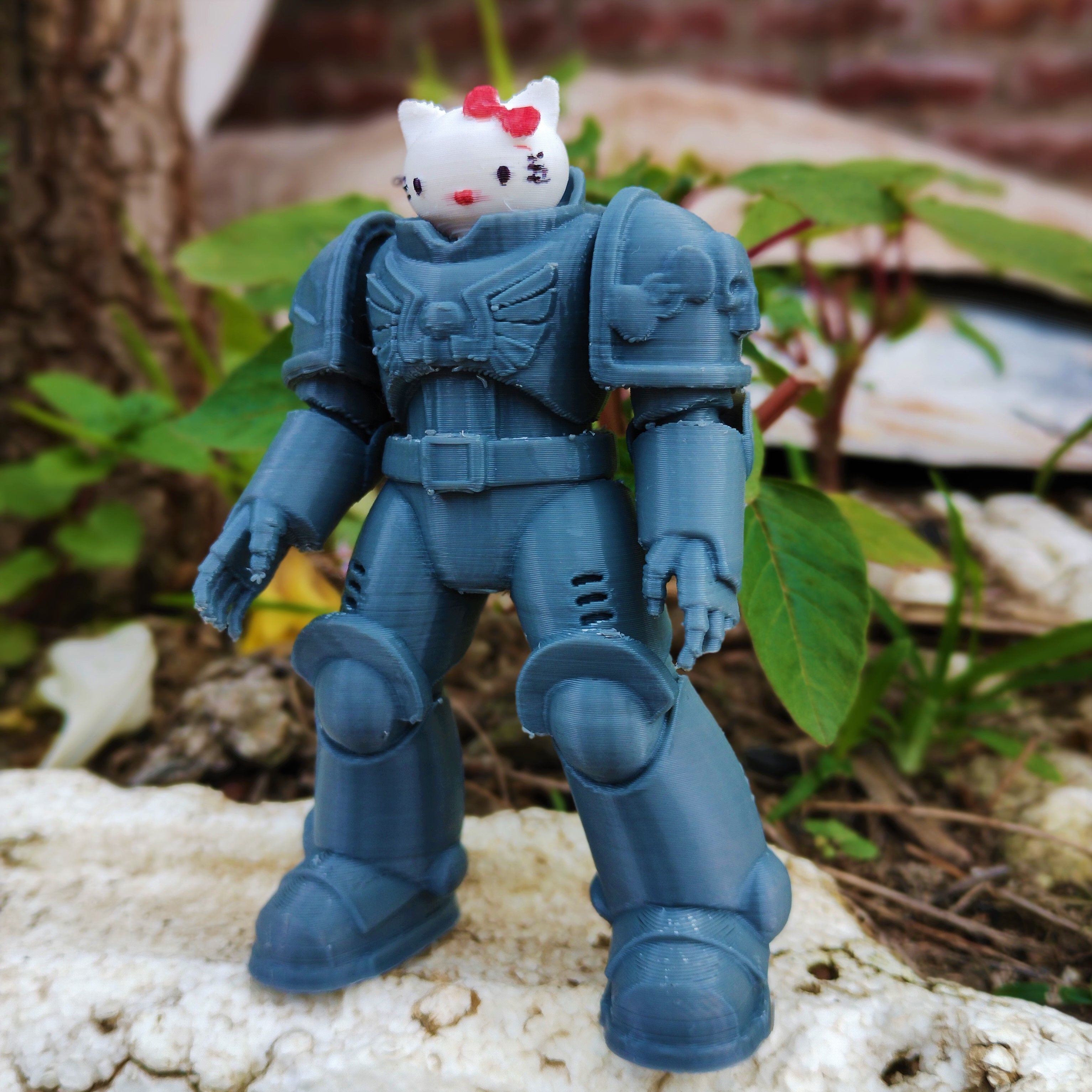 Hello 40Kkitty Armor 3D print model_1