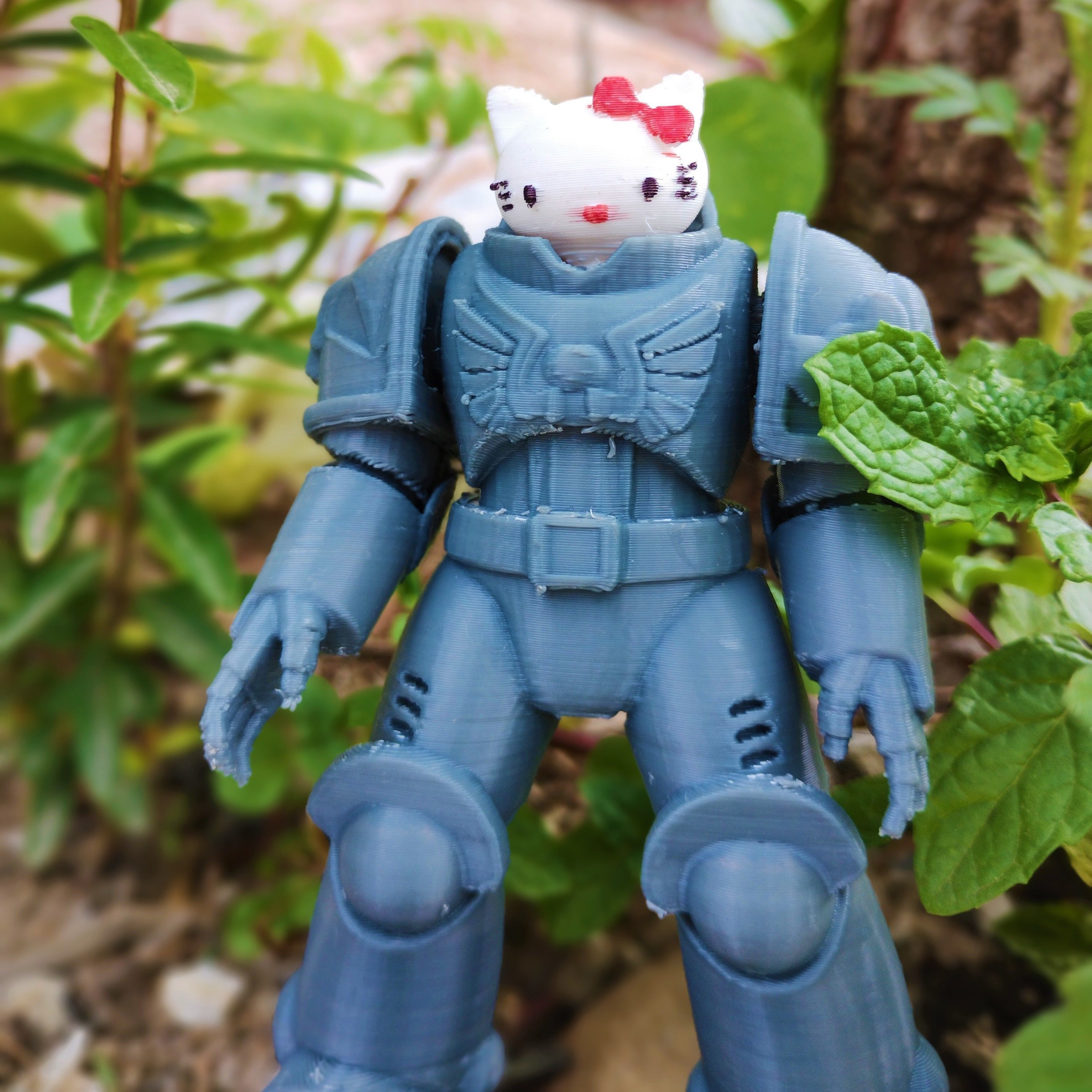 Hello 40Kkitty Armor 3D print model_6