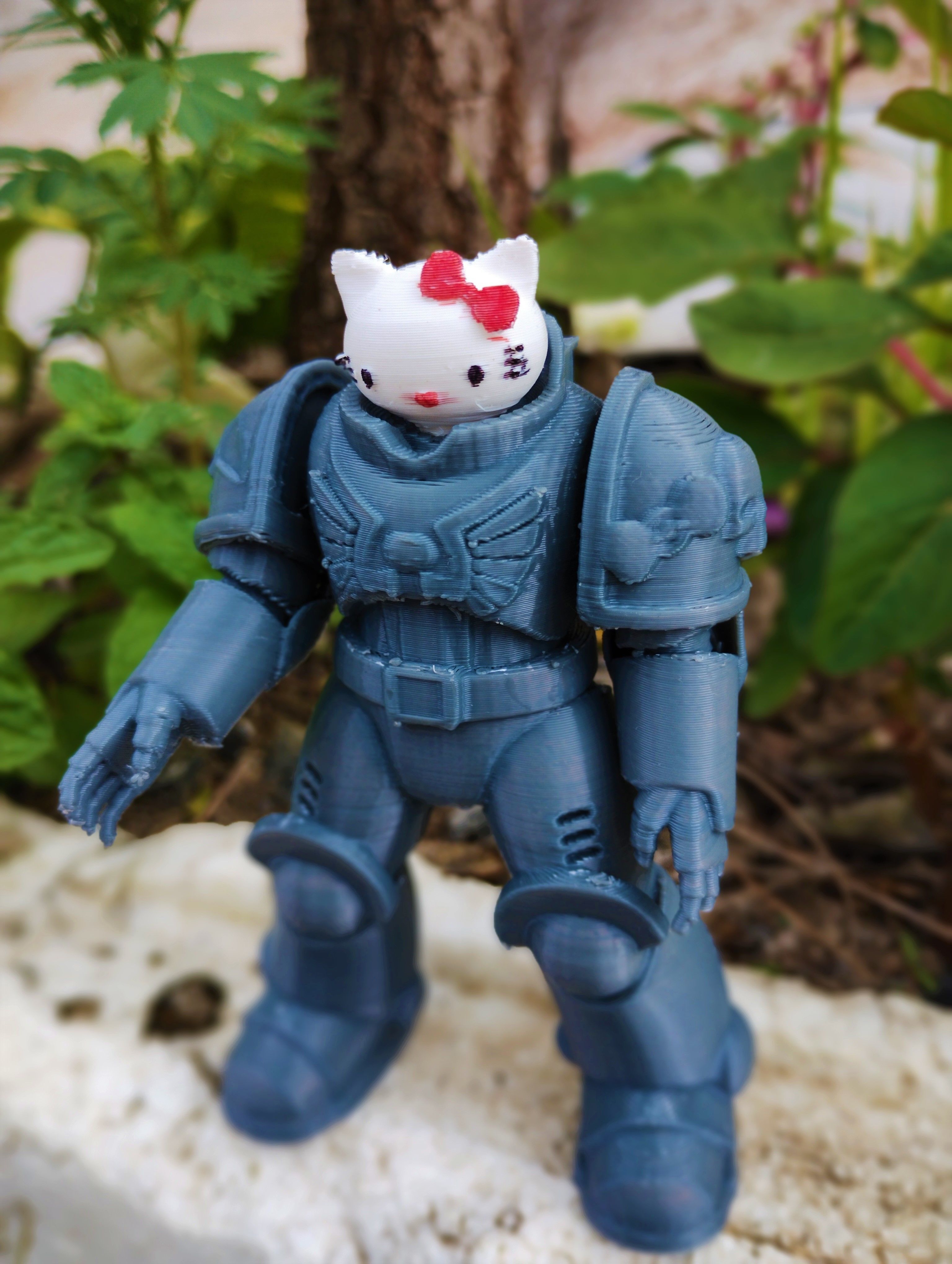 Hello 40Kkitty Armor 3D print model_5